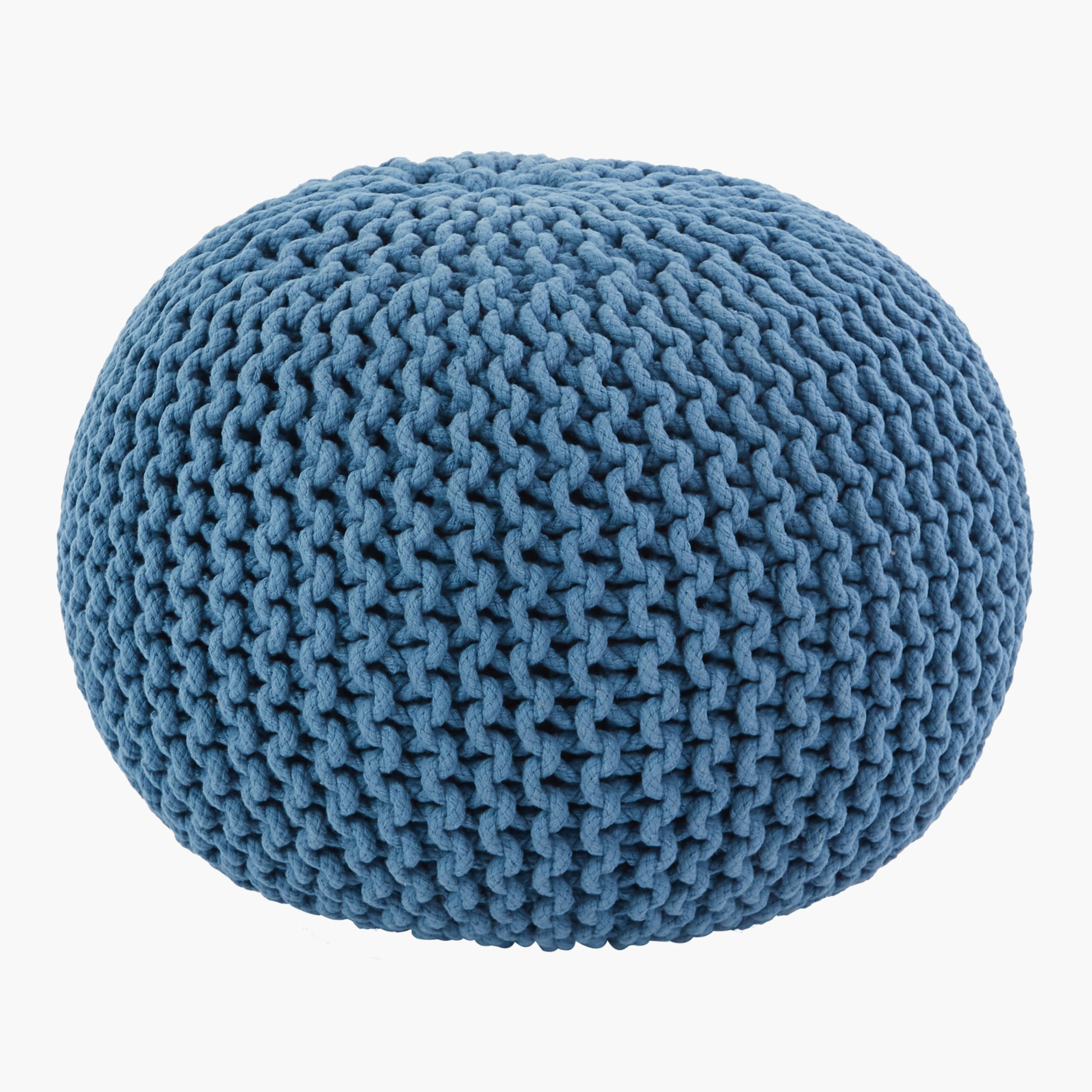 Grace Hand Knitted Pouf-hbxlivingroom-sofasandarmchairs-ottomansandfootstools-image-1