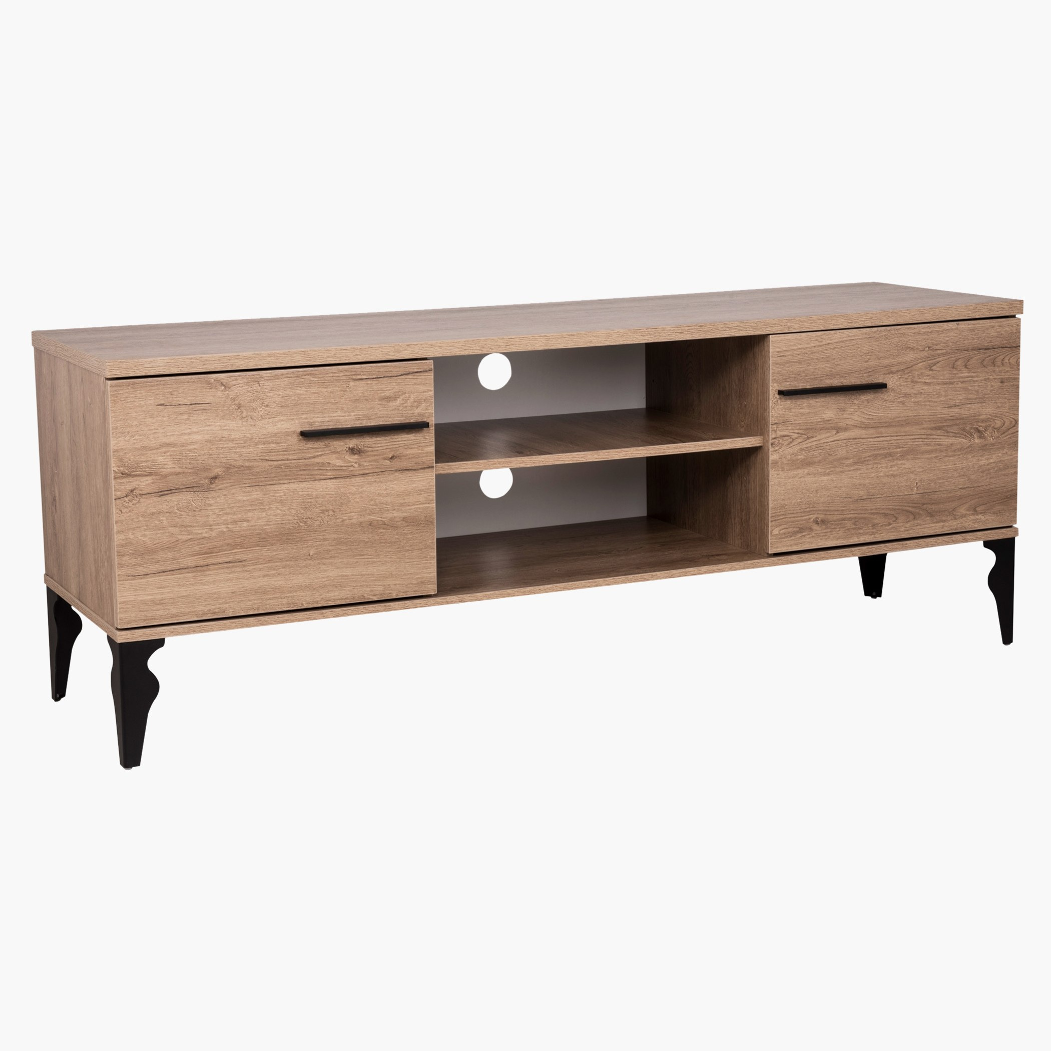 مكتبة تلفاز منخفظة بوحدة تخزين لوكينز حتى 65 بوصة-hbxlivingroom-mediaunitsandstorage-tvunits-image-1