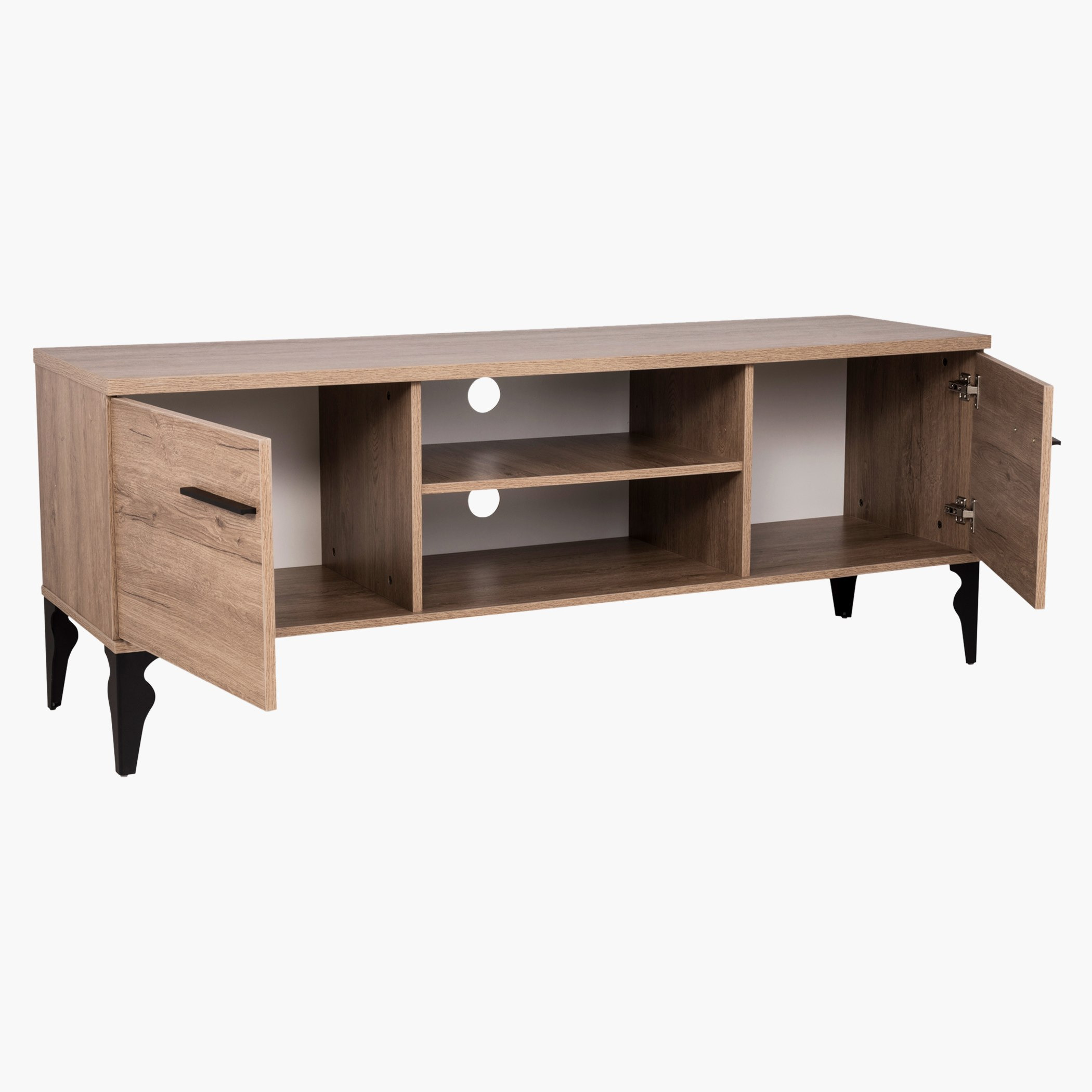 مكتبة تلفاز منخفظة بوحدة تخزين لوكينز حتى 65 بوصة-hbxlivingroom-mediaunitsandstorage-tvunits-image-5