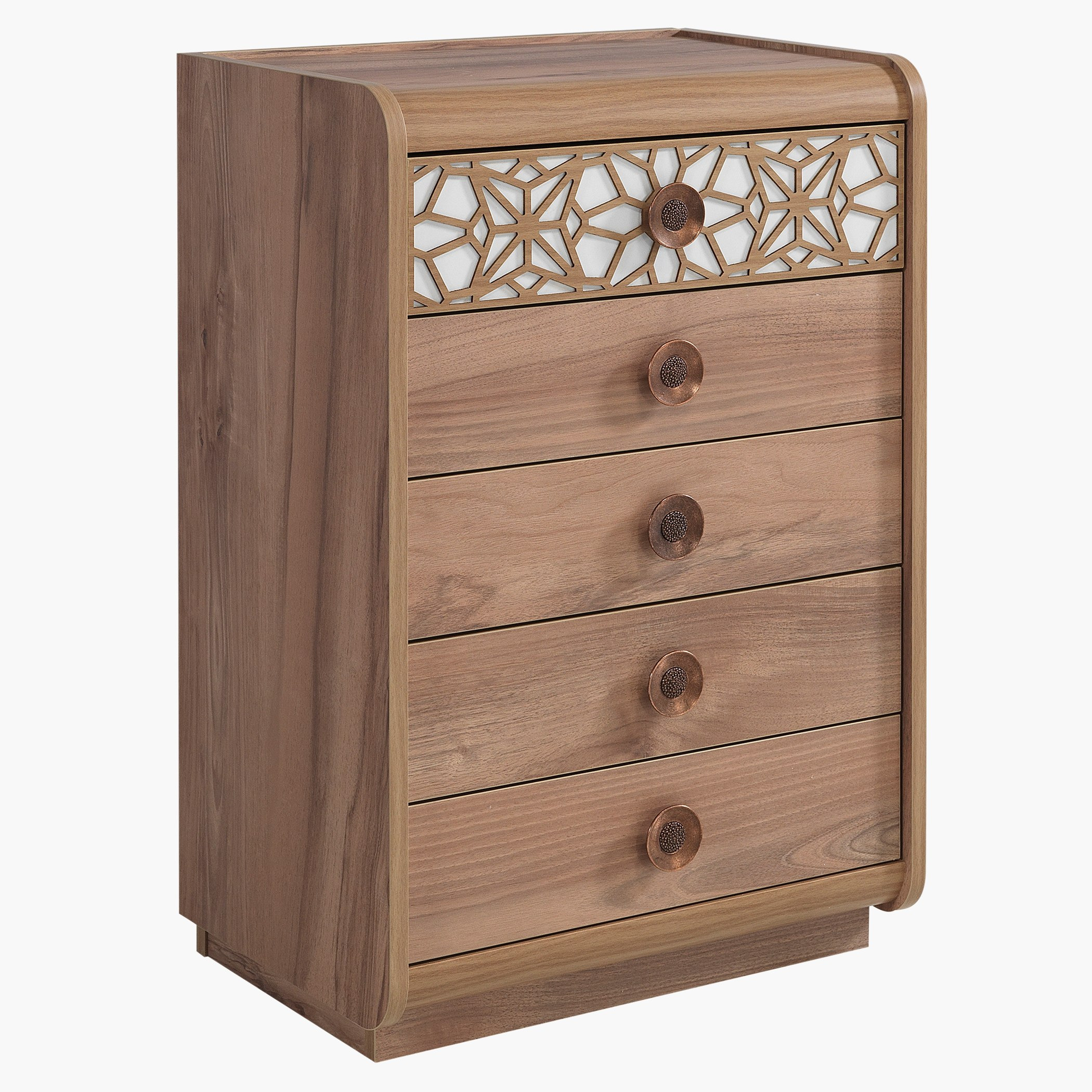 وحدة أدراج منحنية بـ5 أدراج تريليس-hbxfurniture-dressersandchests-chestofdrawers-image-1