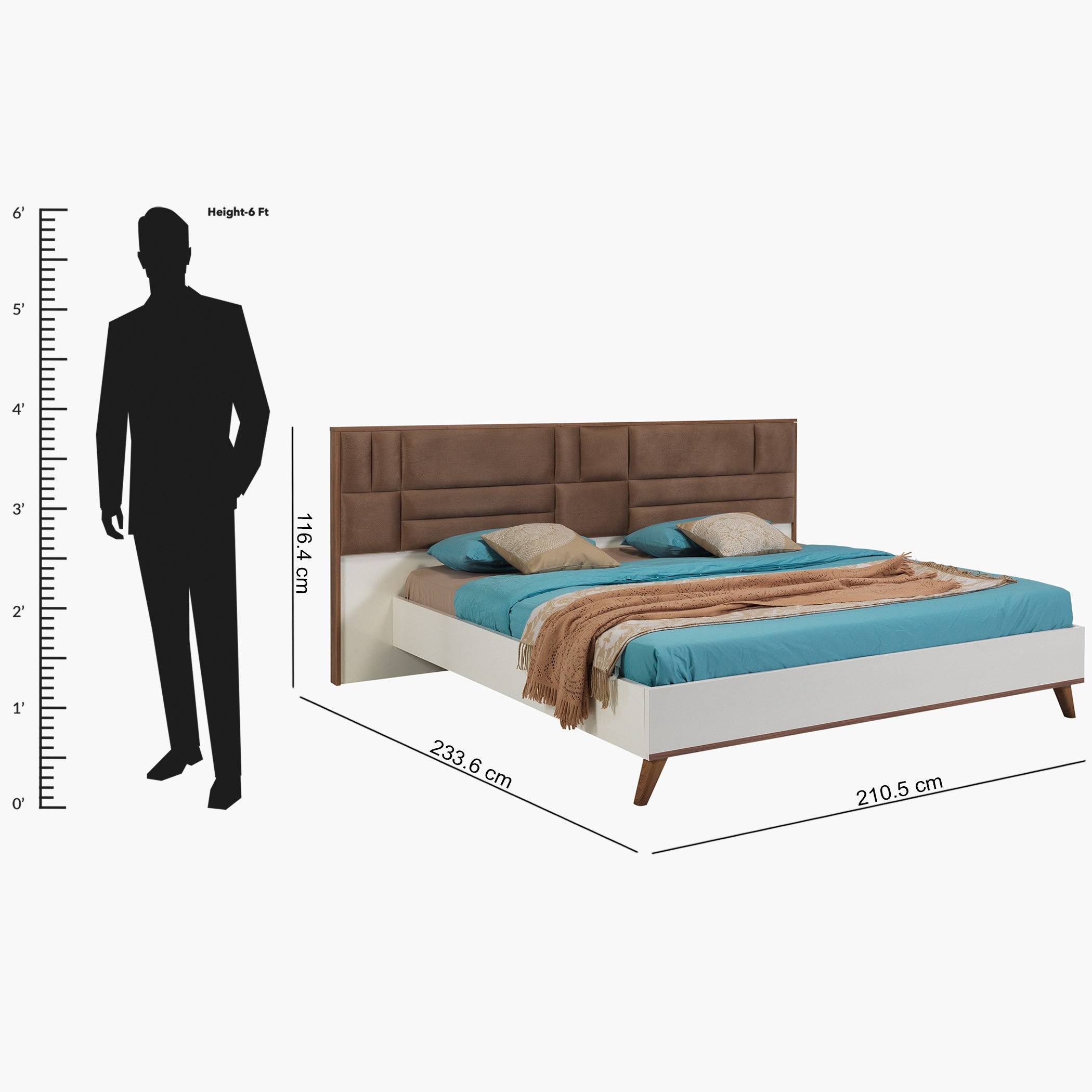 طقم غرفة نوم كينج 5 قطع - فاليريا من موڤو - 180x200 سم-hbxbedroom-bedsandbedsets-bedroomsets-king-image-19