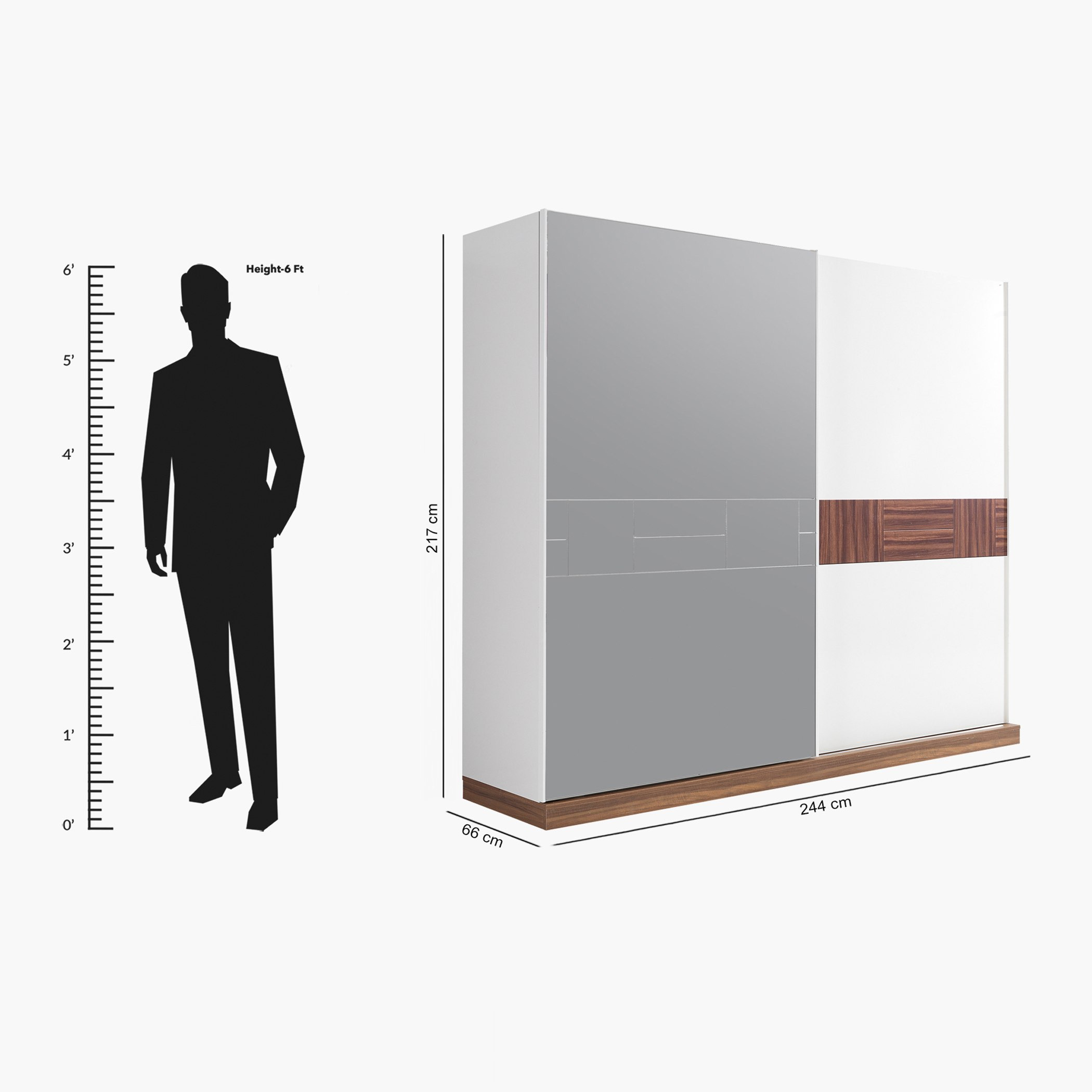 خزانة ملابس بأبواب انزلاقية مع مرآة - فاليرا من موڤو-hbxfurniture-wardrobes-image-9