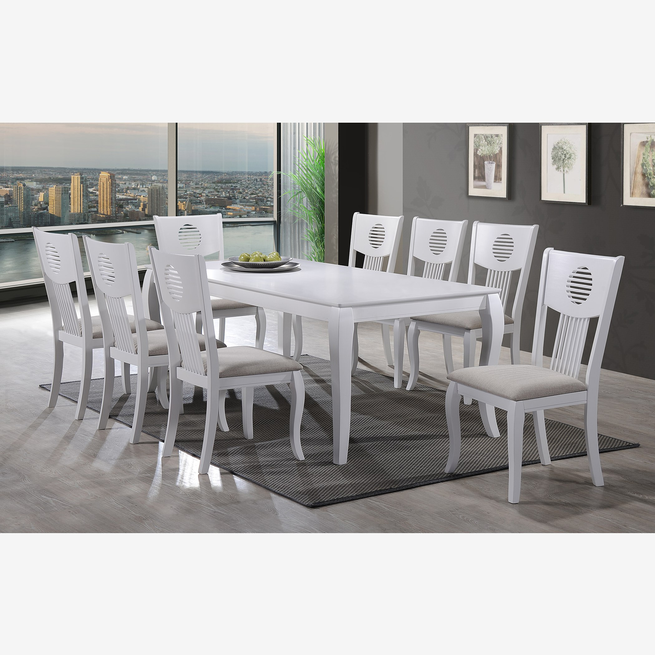 طقم سفرة 8 مقاعد من كوين آن-hbxfurniture-diningtablesandsets-diningsets-eightseater-image-1