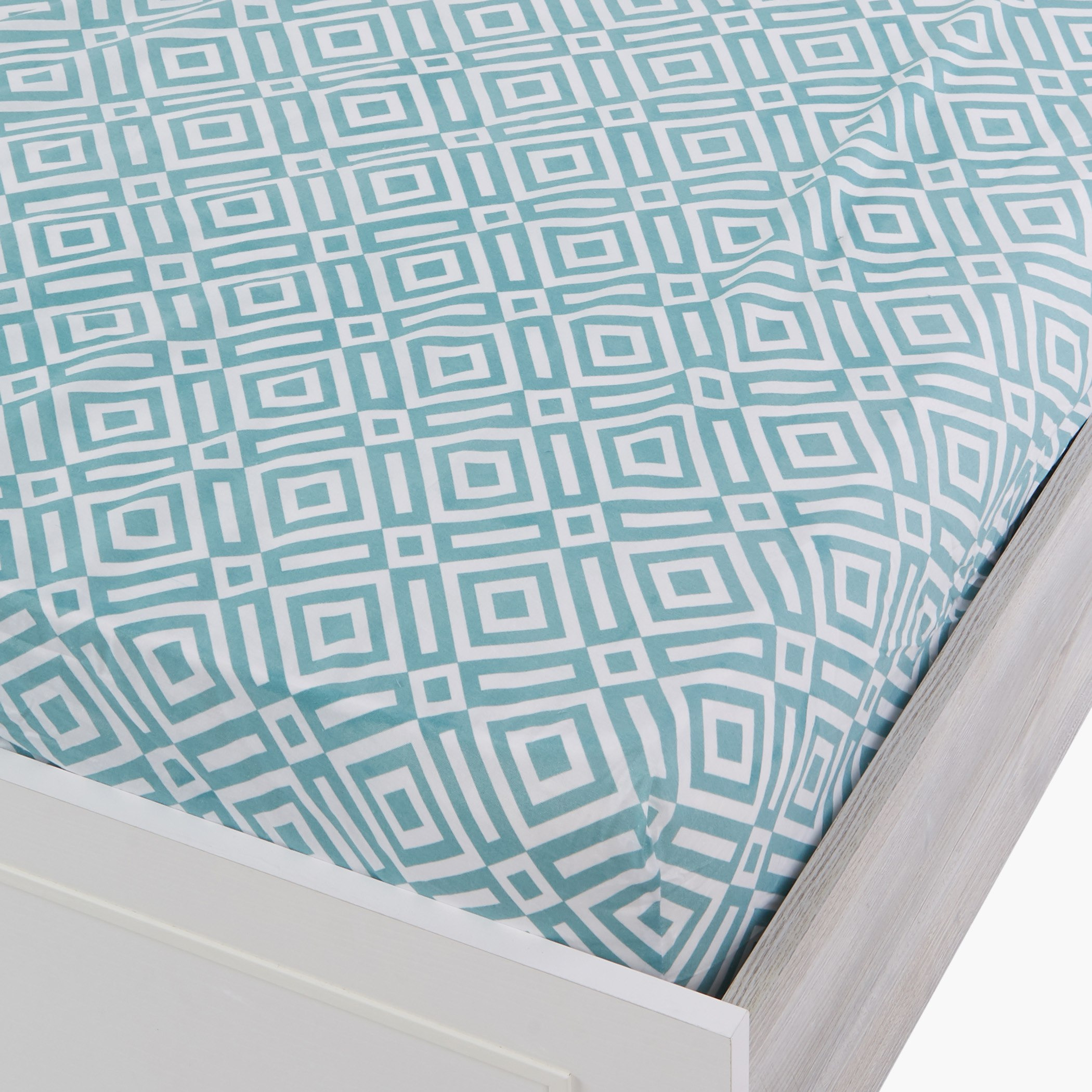 شرشف مطّاطي بطبعات بلايك - 180x200 سم-hbxhomeware-hbxbedroom-image-2