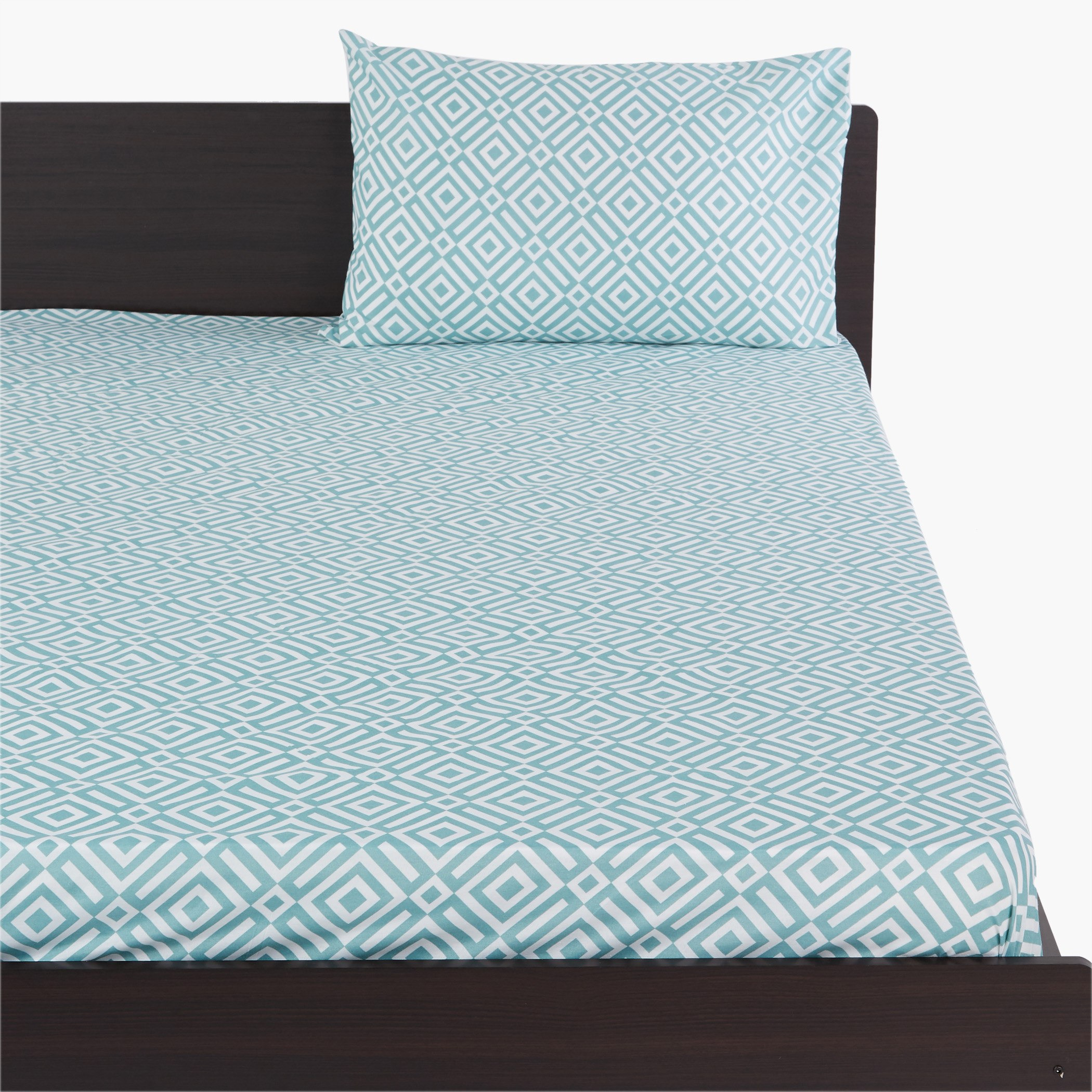 طقم شرشف مسطّح فردي قطعتين بطبعات بلايك - 150x260 سم-hbxhomeware-hbxbedroom-image-1
