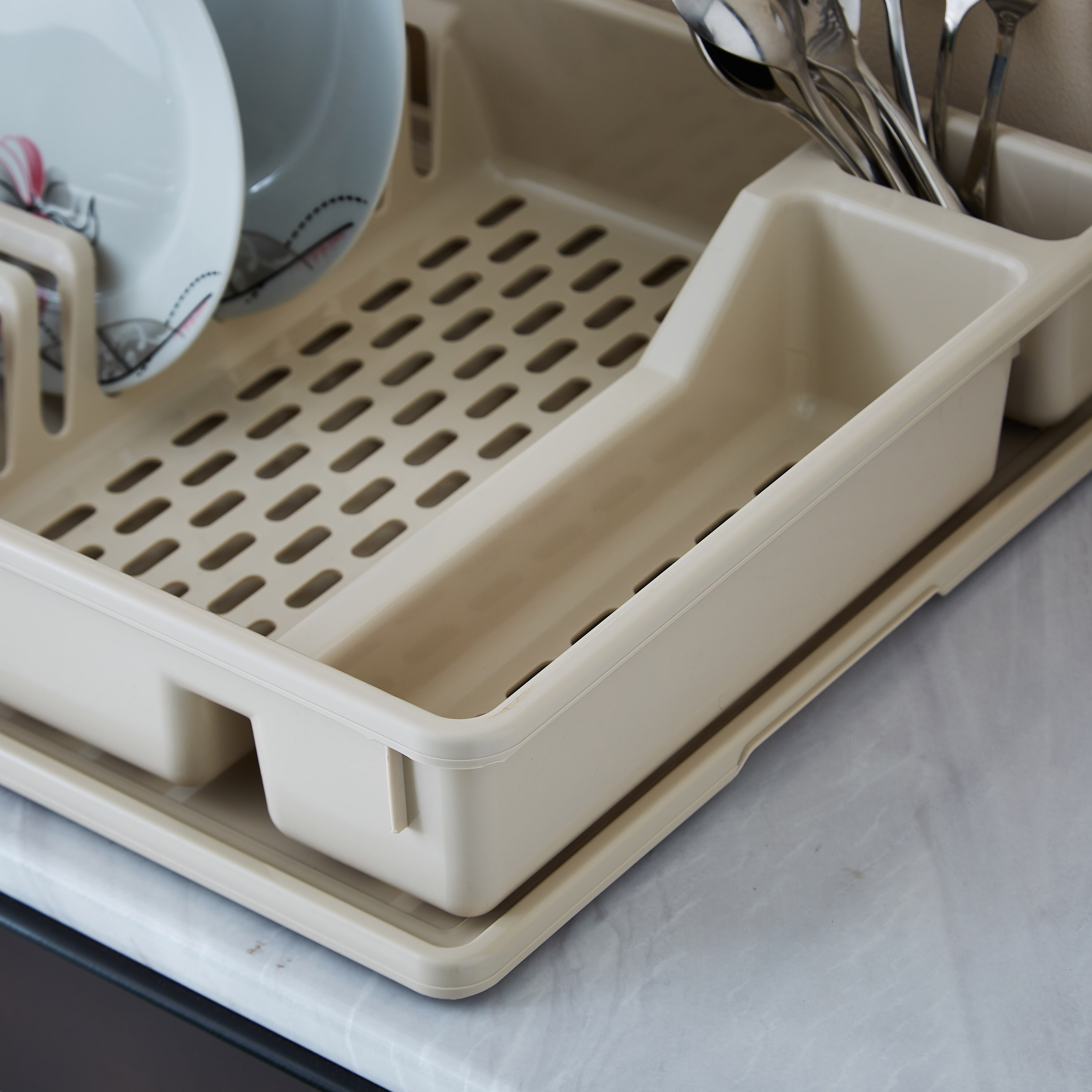 مجفف صحون بلاستيك بصينية من كيفين - 44 سم-hbxkitchen-kitchenware-kitchenaccessories-image-3