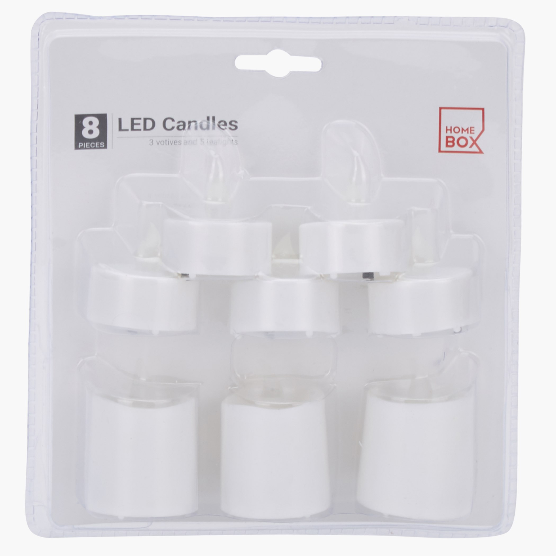 طقم أضواء ال اي دي نذرى متنوعة مع حاملات شموع من 8 قطع-hbxbedroom-lighting-lightingaccessories-image-1