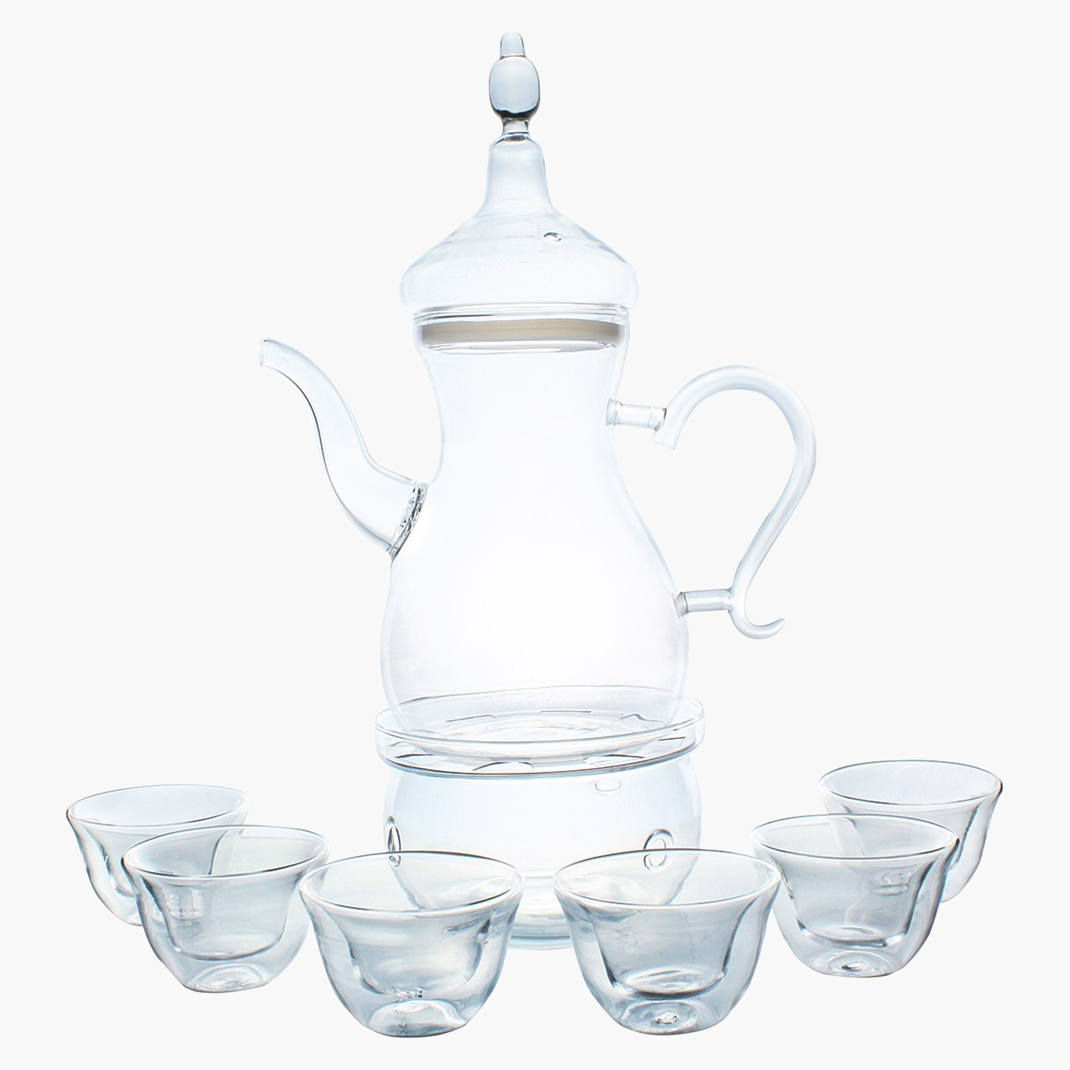 طقم فناجين قهوة وشاي 8 قطع بوروسيليكات-hbxhomeware-diningandtabletop-coffeeandteasets-image-1