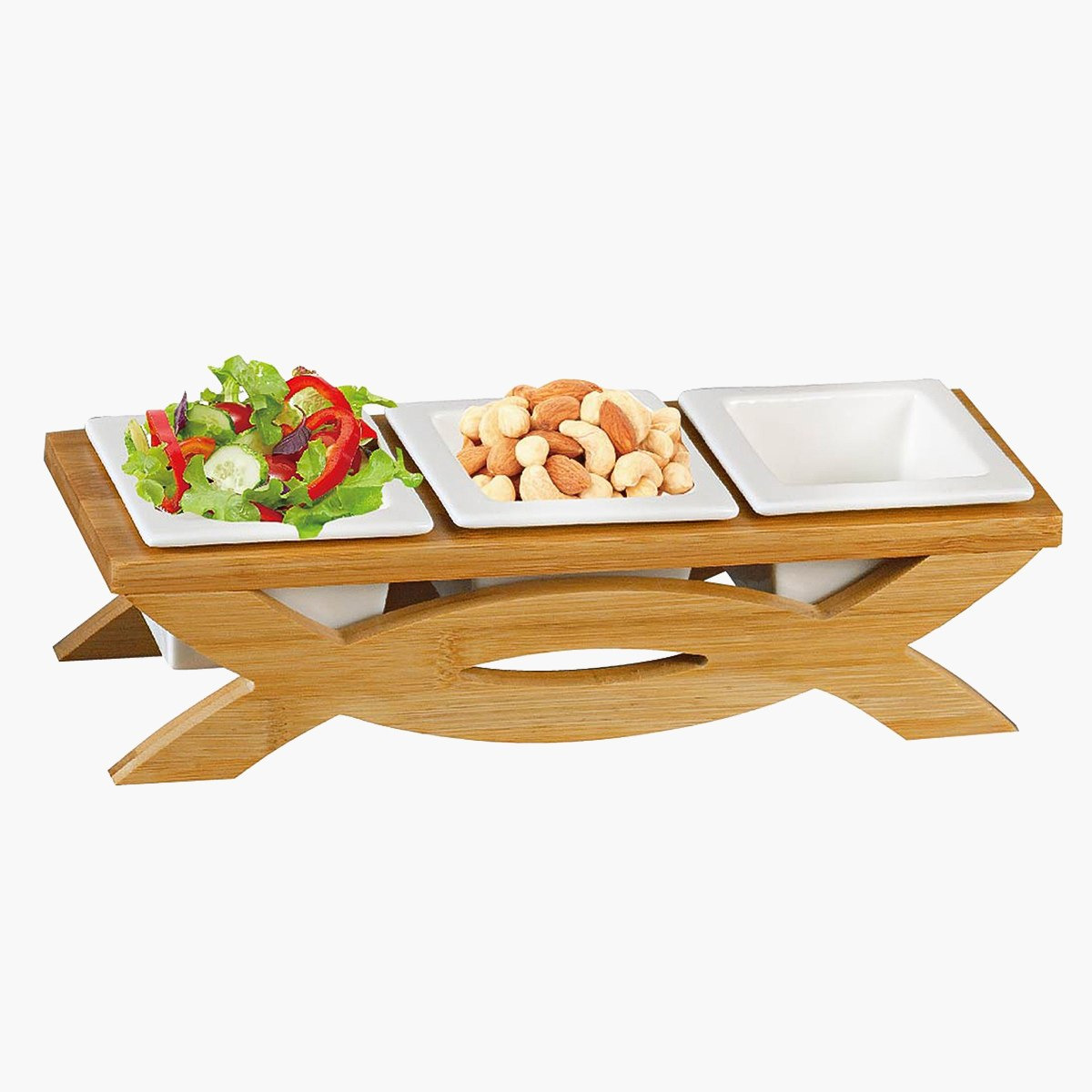 وعاء تقديم 3 أقسام مع حامل من فيست-hbxdecorandfurnishings-tabletop-serveware-image-2