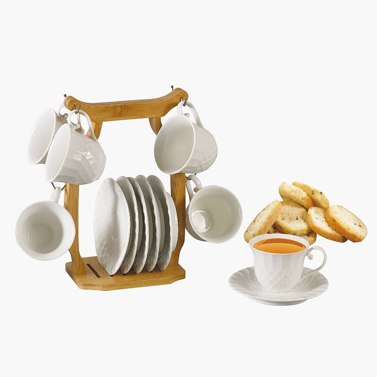 طقم فنجان وصحن بارز الملمس من 12 قطع مع حامل من فيست-hbxhomeware-diningandtabletop-coffeeandteasets-image-2