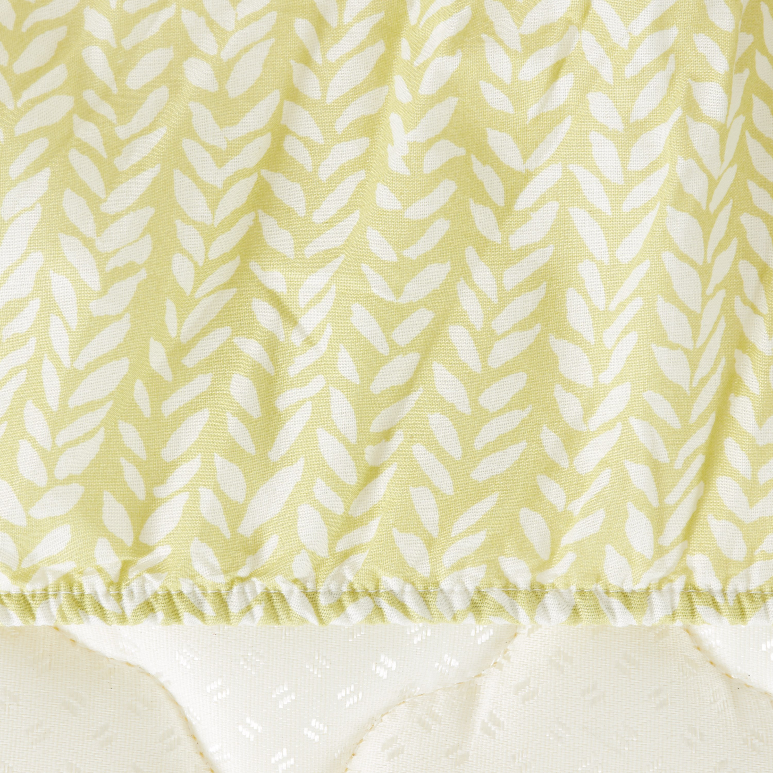 شرشف مطاطي كوين بطبعات فيرن - 150x200 سم-hbxhomeware-hbxbedroom-image-2