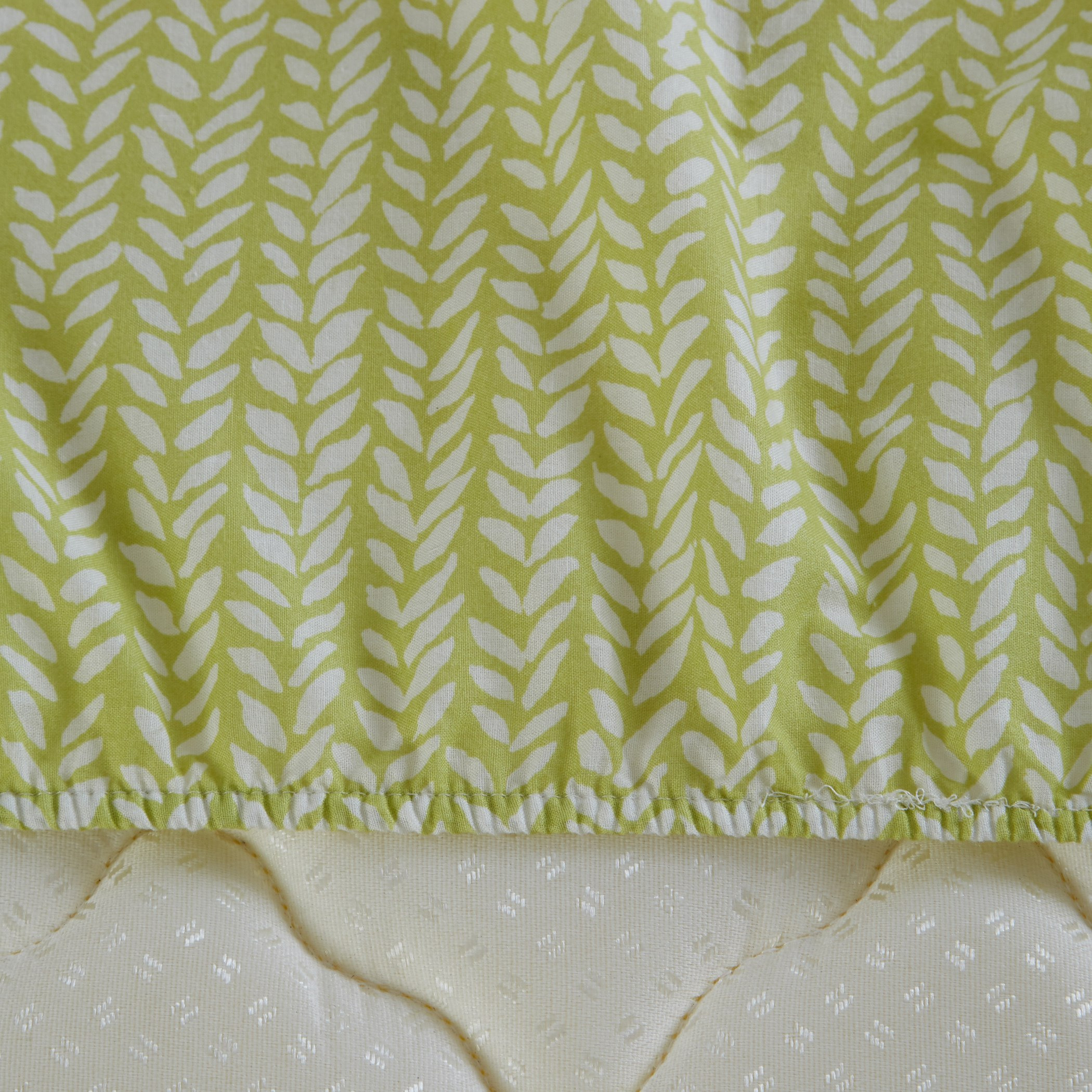 شرشف مطّاطي سوبر كينج بطبعات فيرن  - 200x200 سم-hbxhomeware-bedding-fittedsheets-image-2