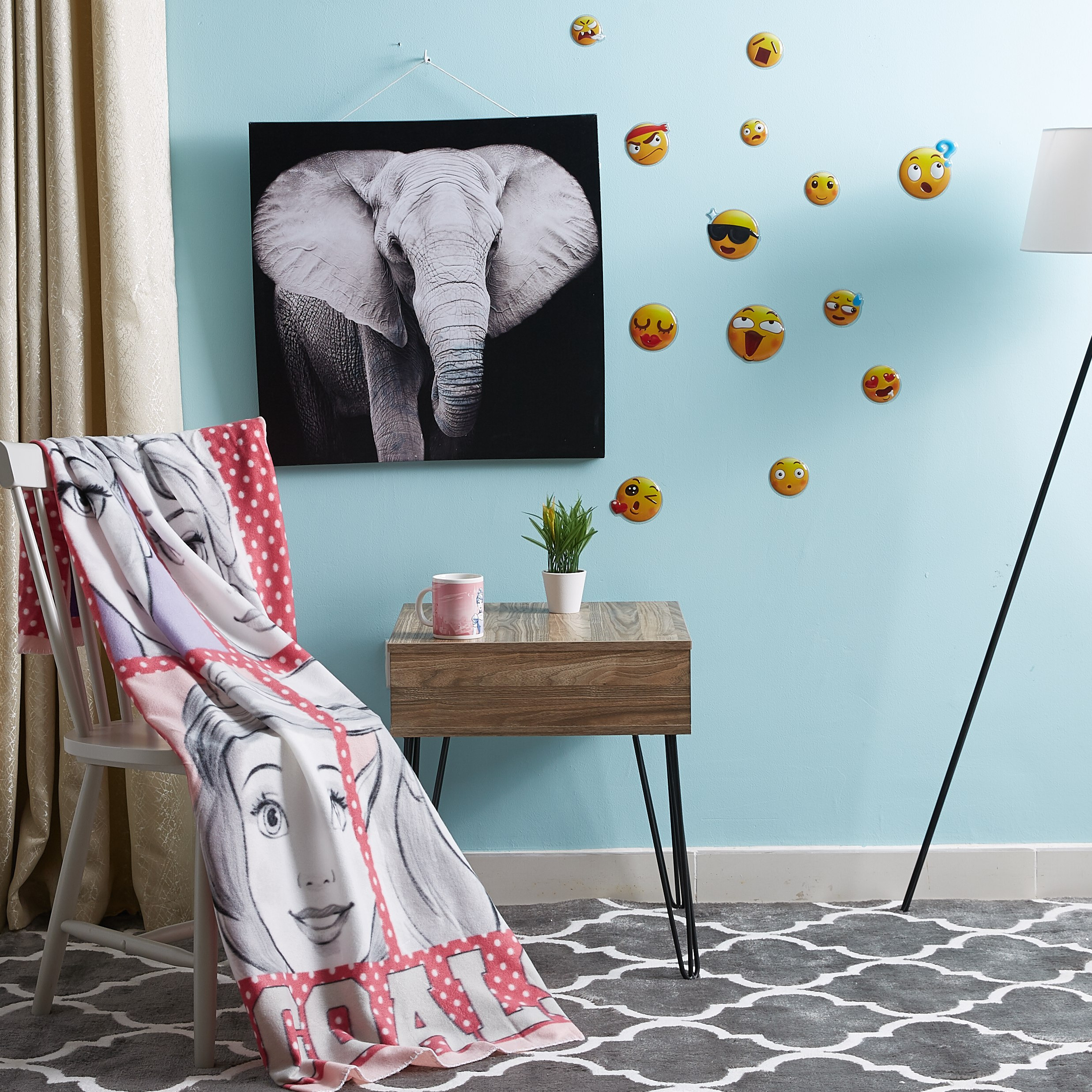 ملصقات حيوط على شكل سمايلي-hbxhomeware-hbxkidsandyouth-image-3