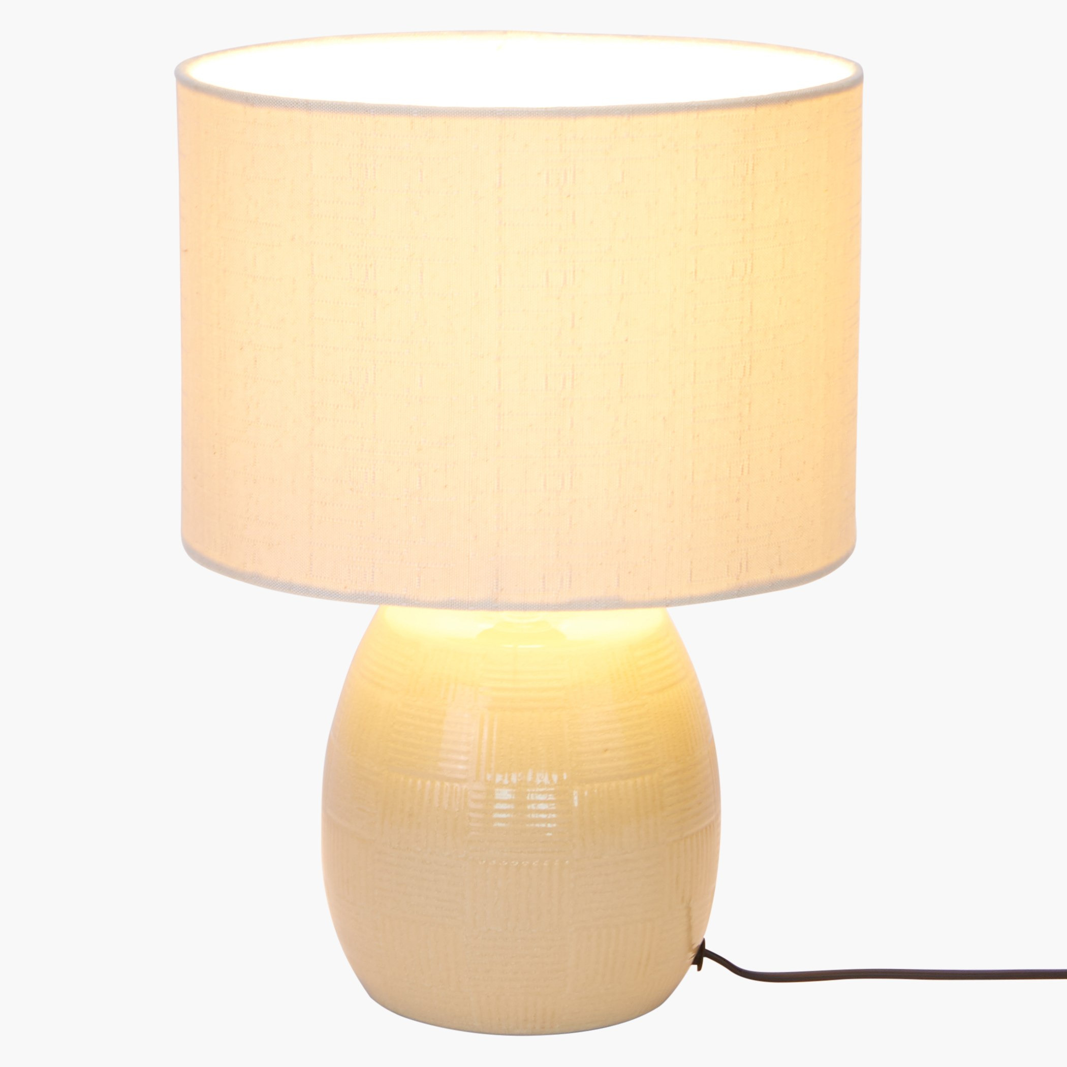 Burlap Electrical Table Lamp-hbxlivingroom-lighting-tablelamps-image-2