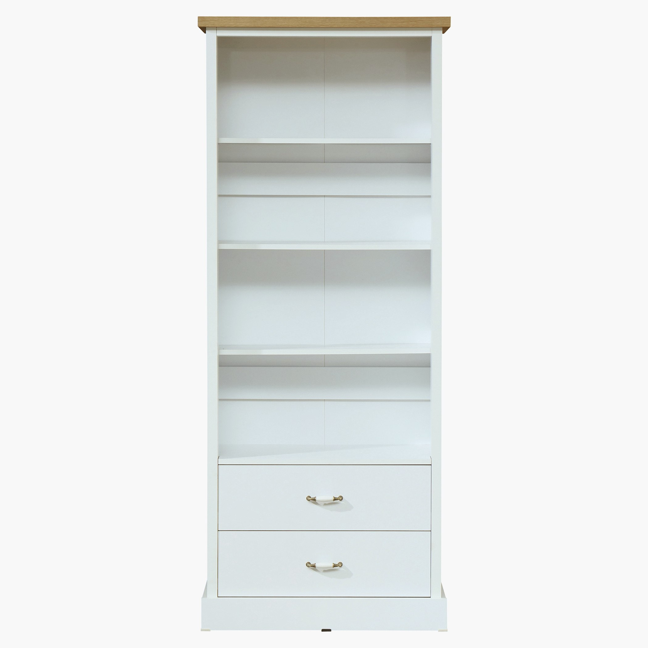 خزانة كتب 4 أرفف بدرجين من بروكلين-hbxfurniture-office-bookcases-image-2