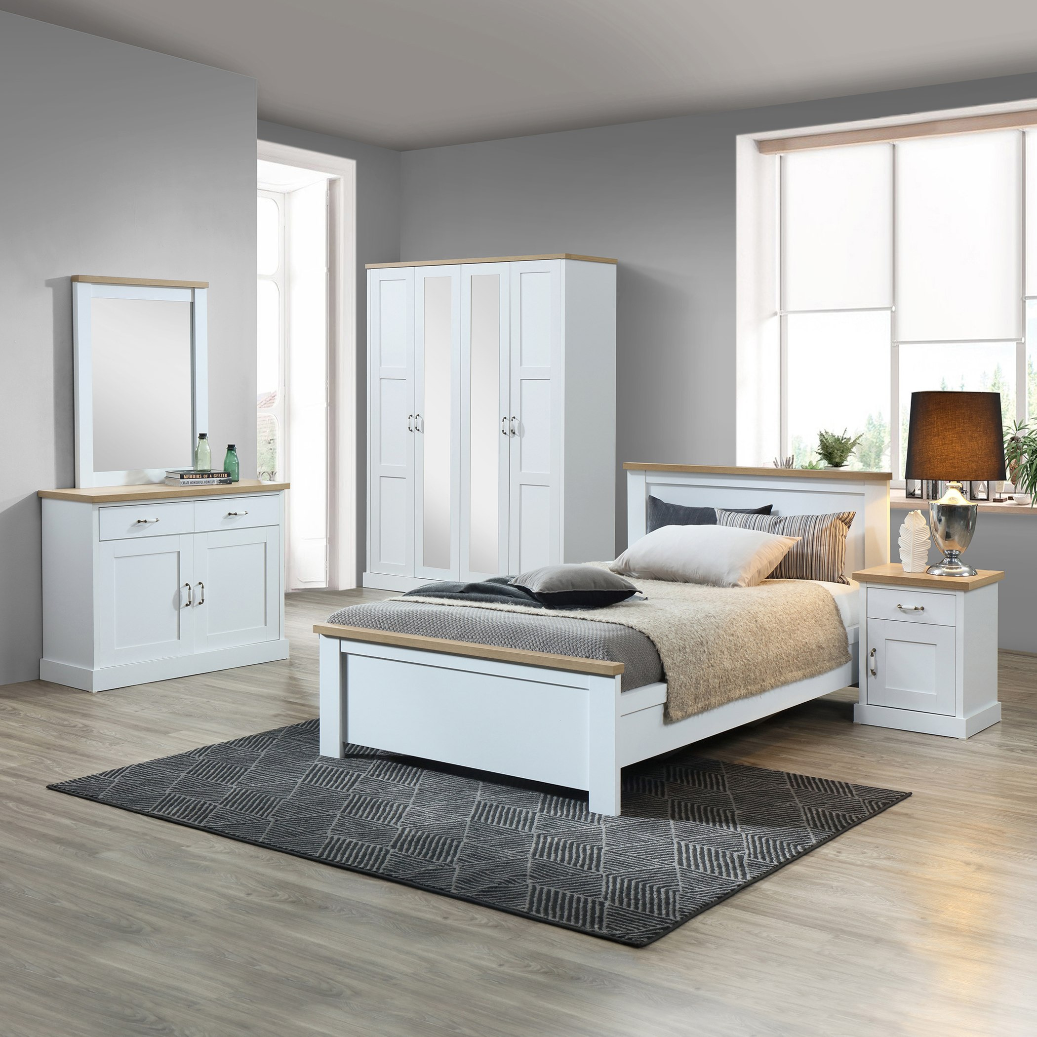 مرآة دون طاولة تزيين صغيرة ببابين ودرجين من بروكلين-hbxfurniture-kidsroom-kidsdressersandmirrors-image-3