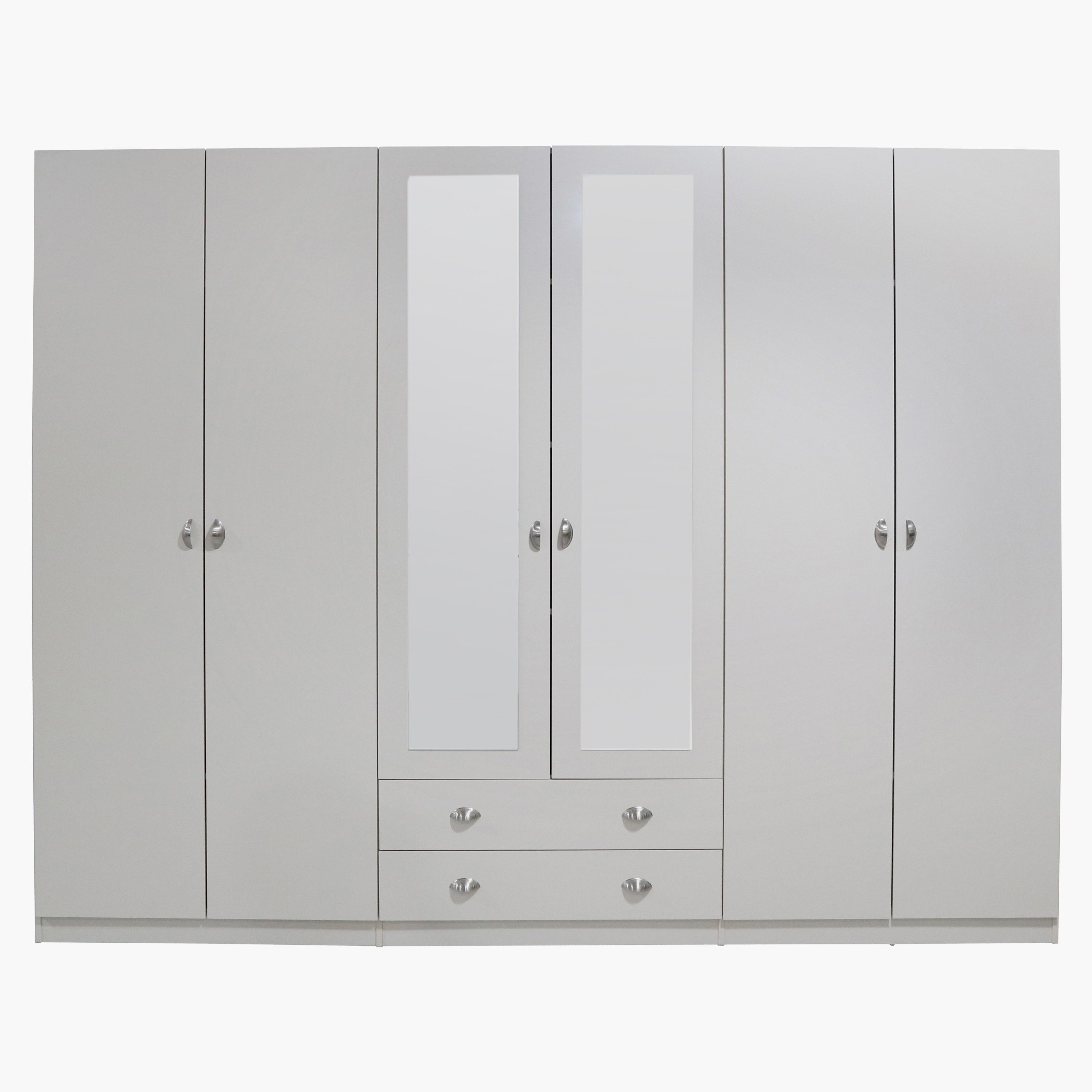 خزانة ملابس بـ 6 أبواب وأرفف قابلة للتعديل ومرايا كلاسي-hbxfurniture-wardrobes-image-2