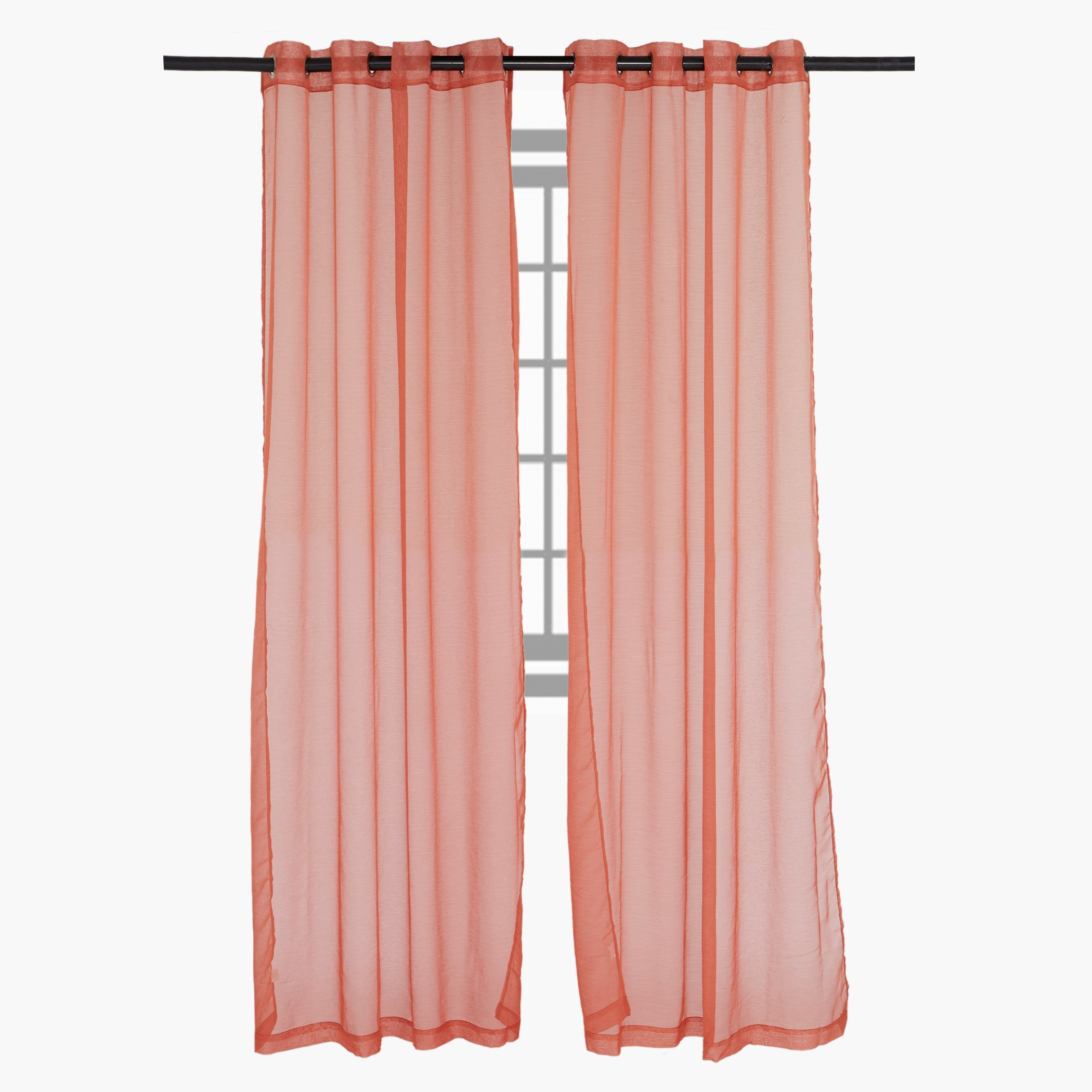 ستائر شفّافة بحلقات تثبيت من إندوس - 140x240 سم-hbxbedroom-windowcoverings-curtains-image-1