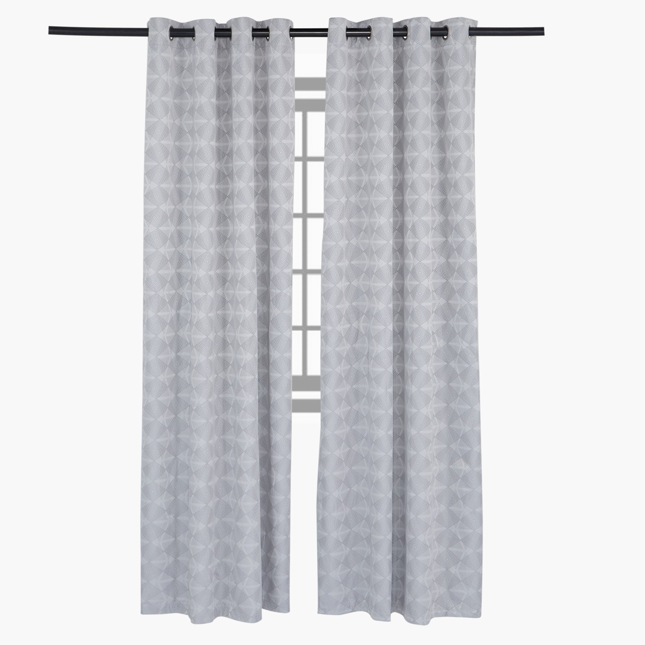 Filip Printed 2-Piece Eyelet Curtain - 140x240 cm-PROMO_HB_AE_B1G1_250925-image-1