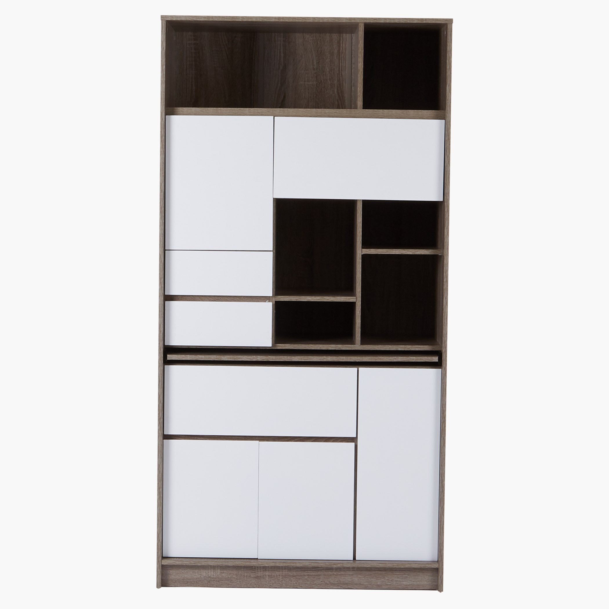 Cathy Multi-Shelf Study Desk with Bookcase-hbxfurniture-office-bookcases-image-1