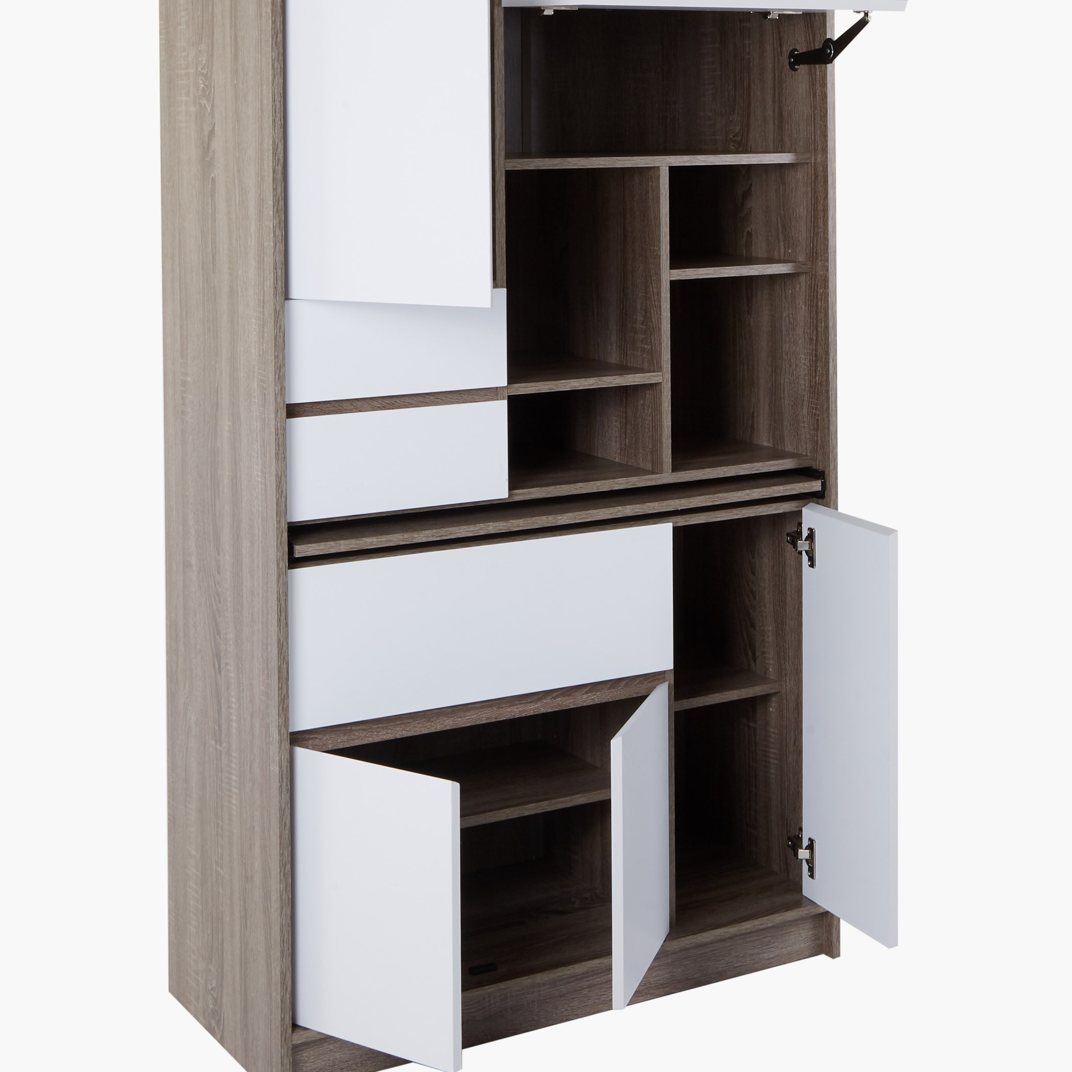 Cathy Multi-Shelf Study Desk with Bookcase-hbxfurniture-office-bookcases-image-3