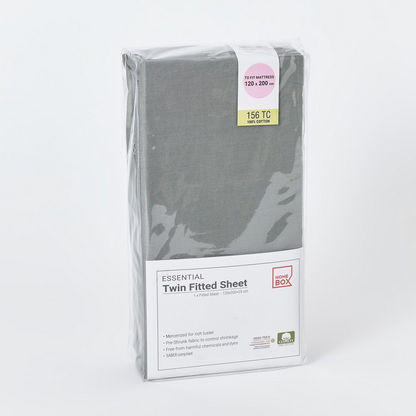 Essential Cotton Twin Fitted Sheet - 120x200+25 cm