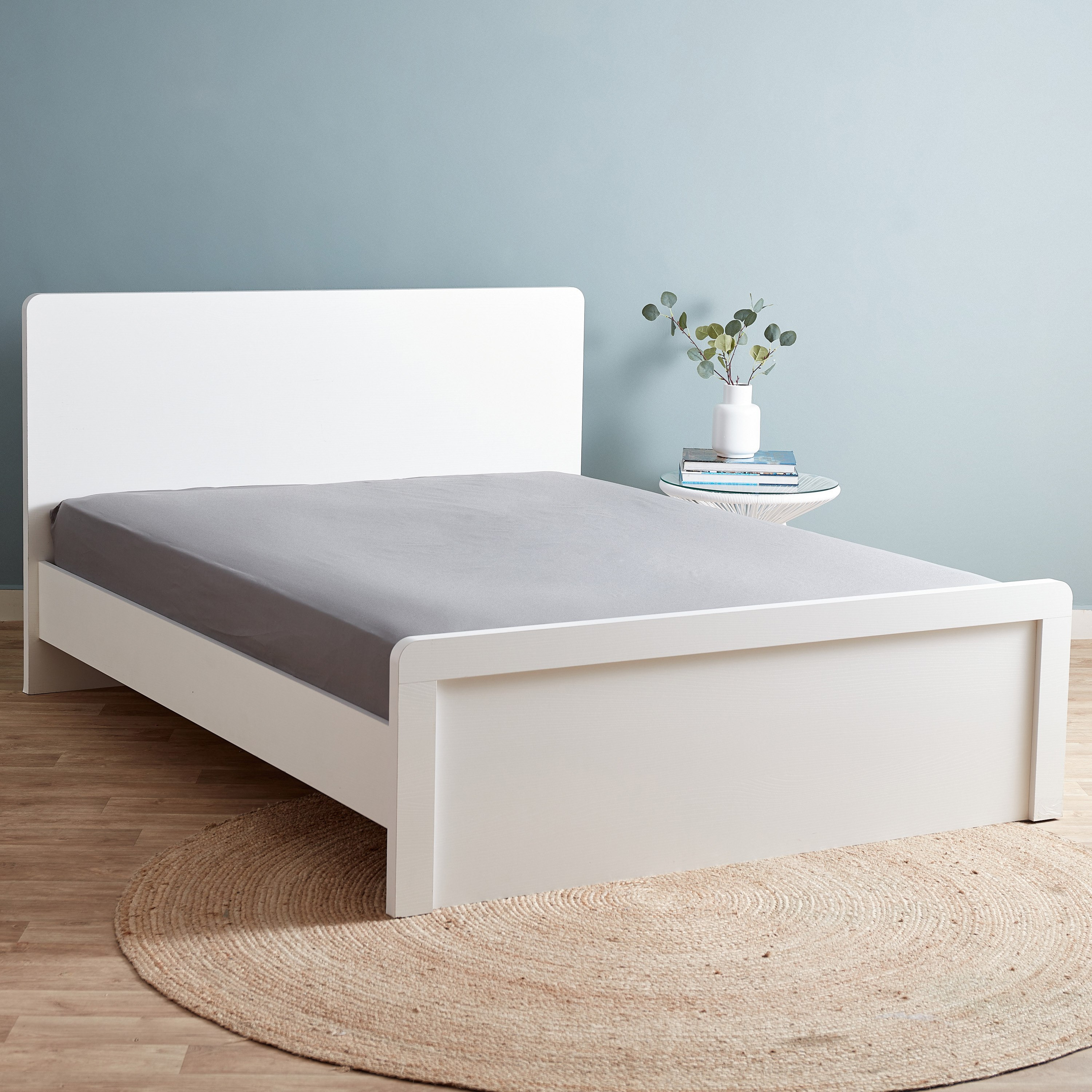 شرشف مطّاطي قطن كينج من إسينشيال - 180x200+25 سم-hbxhomeware-hbxbedroom-image-1