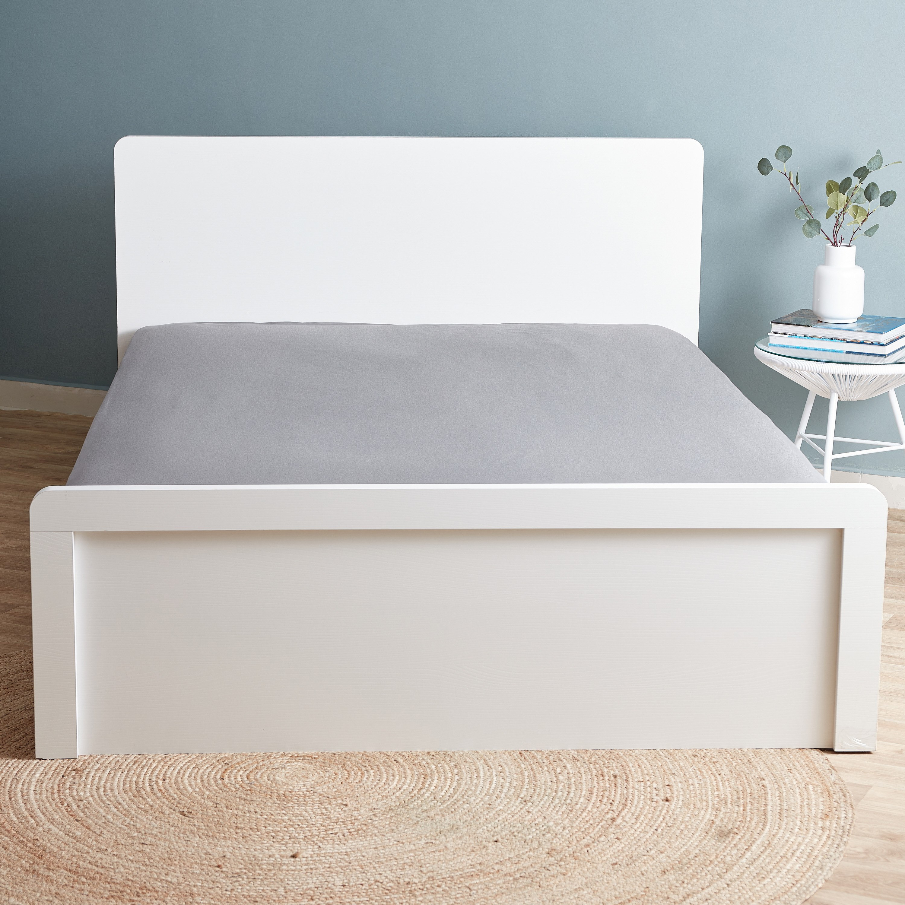 شرشف مطّاطي قطن كينج من إسينشيال - 180x200+25 سم-hbxhomeware-hbxbedroom-image-2