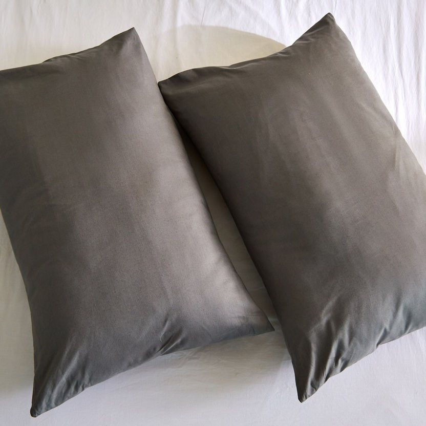 Essential 2-Piece Cotton Pillow Cover Set - 50x75 cm-Pillows and Pillow Cases-image-2