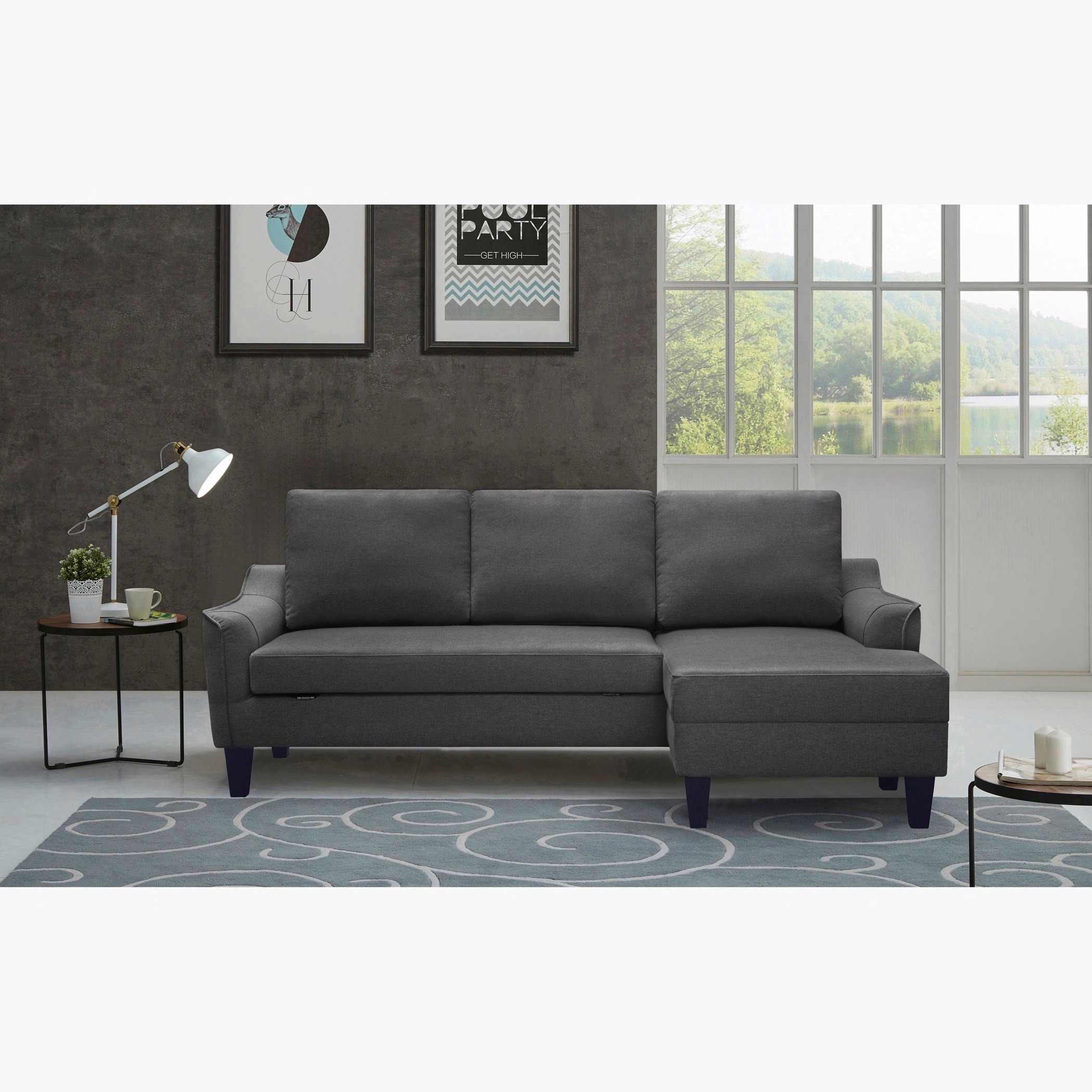 كنبة سرير قماشيّة ركنيّة يمين من سيدني-hbxfurniture-livingroom-sofasandsofasets-image-2
