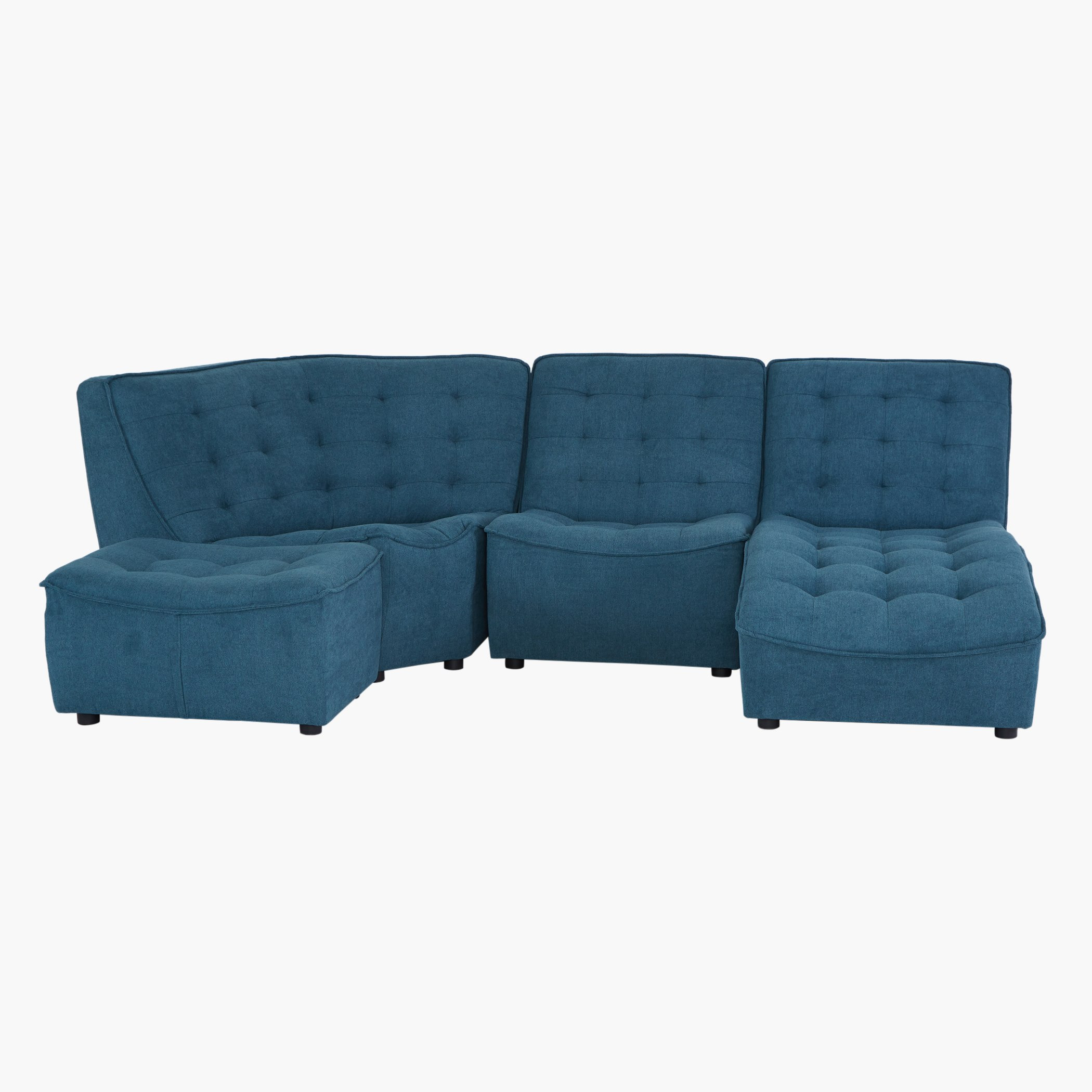 Burton Tufted Armless Corner Sofa-hbxfurniture-livingroom-sofasandsofasets-image-5