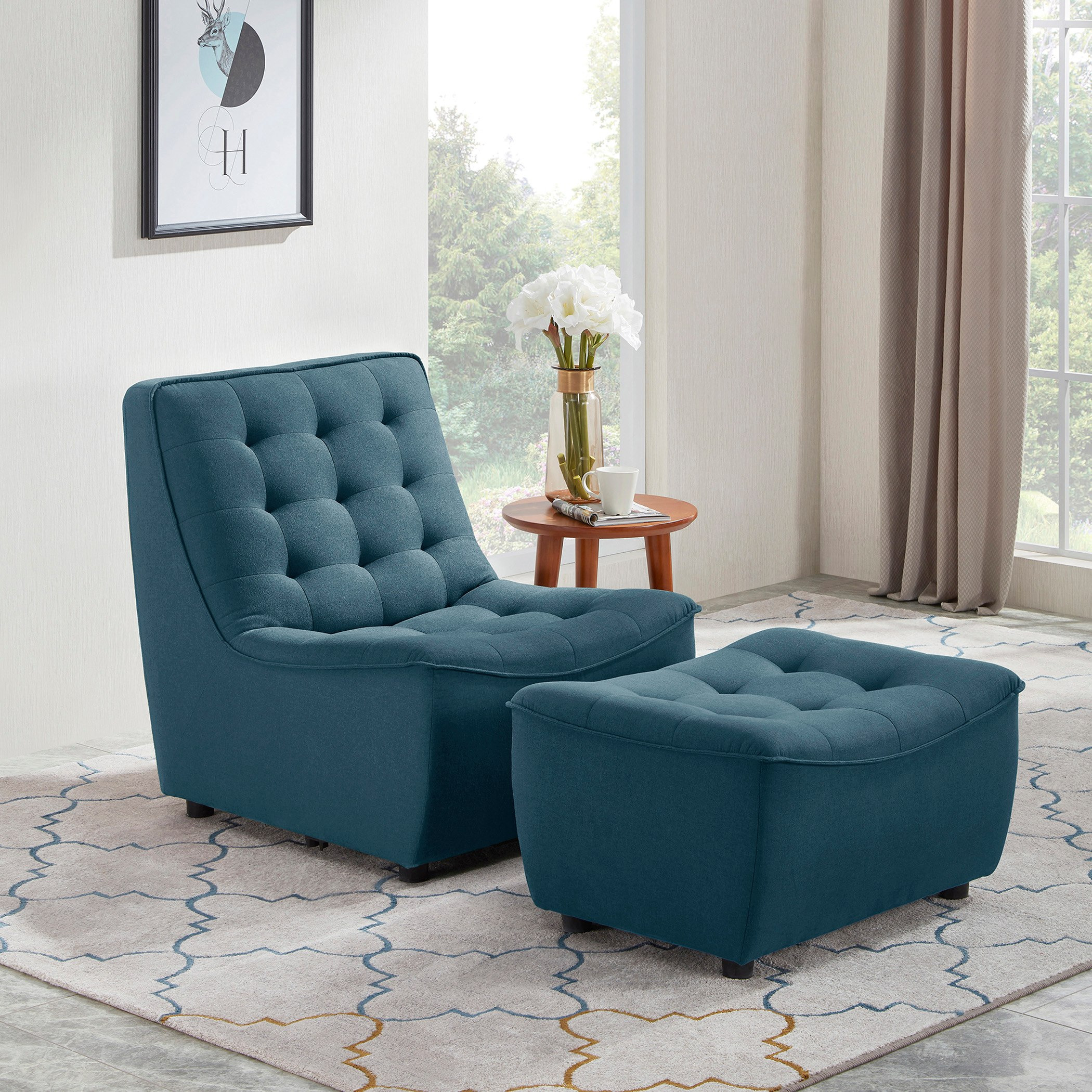 Burton Tufted Armless Corner Sofa-hbxfurniture-livingroom-sofasandsofasets-image-7