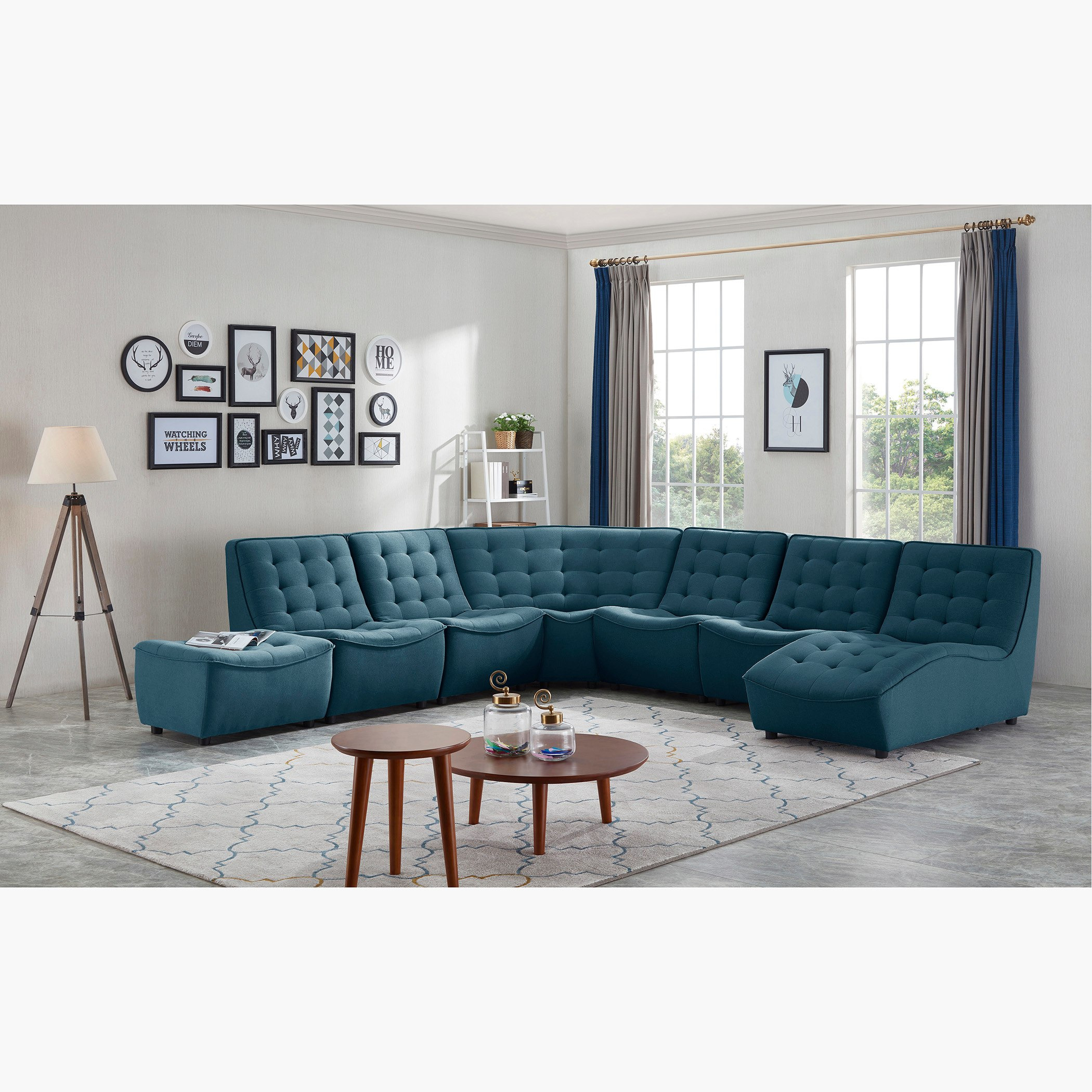 Burton Tufted Armless Corner Sofa-hbxfurniture-livingroom-sofasandsofasets-image-8