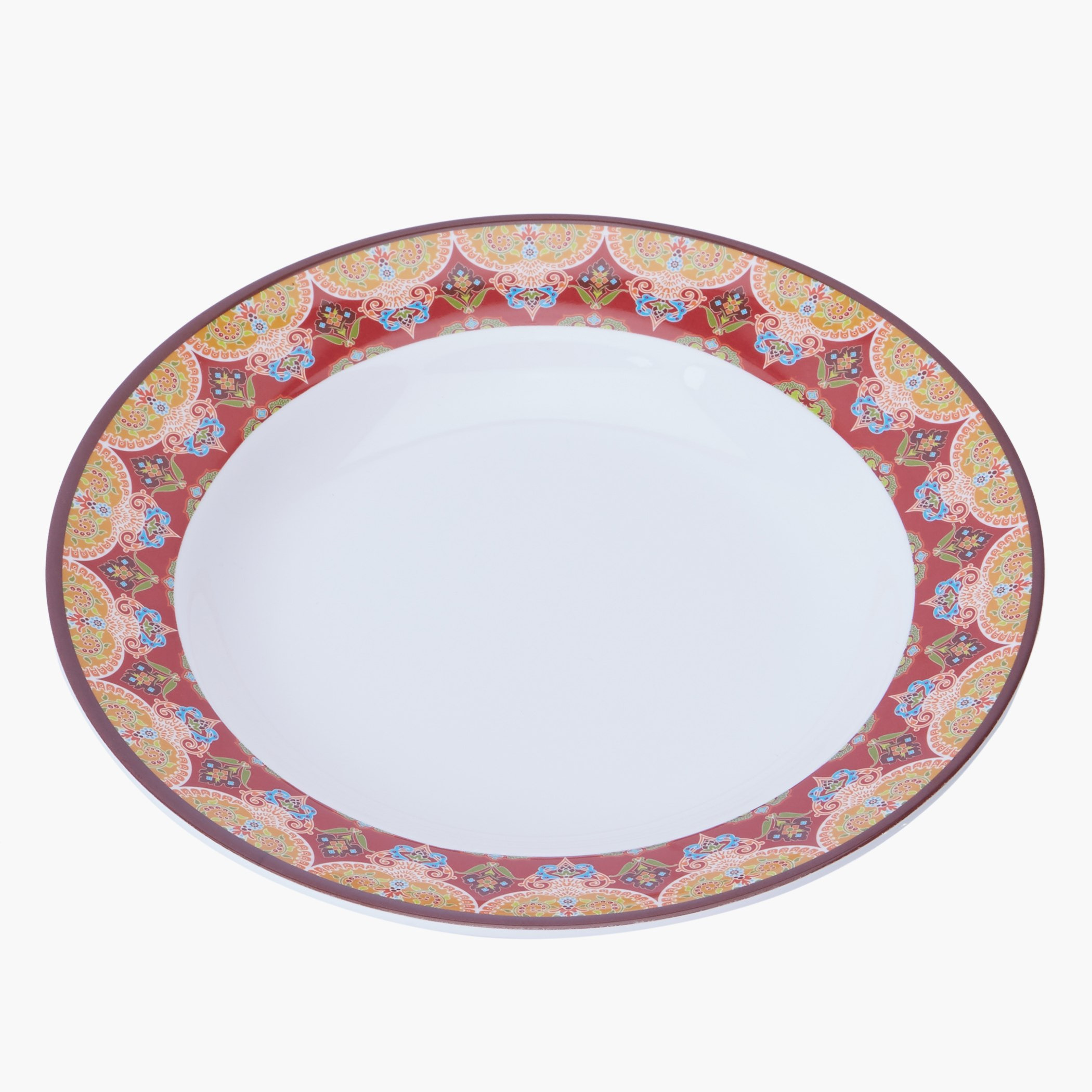 Marakesh Printed Soup Plate-hbxdecorandfurnishings-tabletop-crockery-image-2