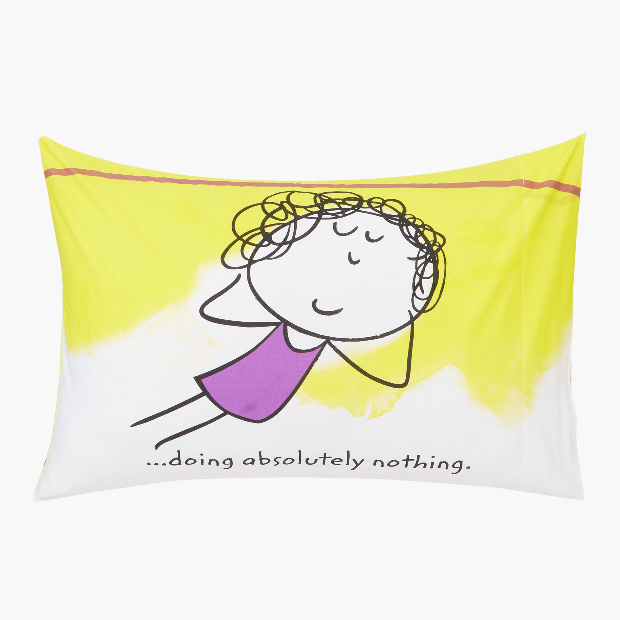 طقم غطاء وسادة قطعتين بطبعات هابينس لايف إز بيوتيفول - 50x75 سم-hbxhomeware-hbxbedroom-image-1
