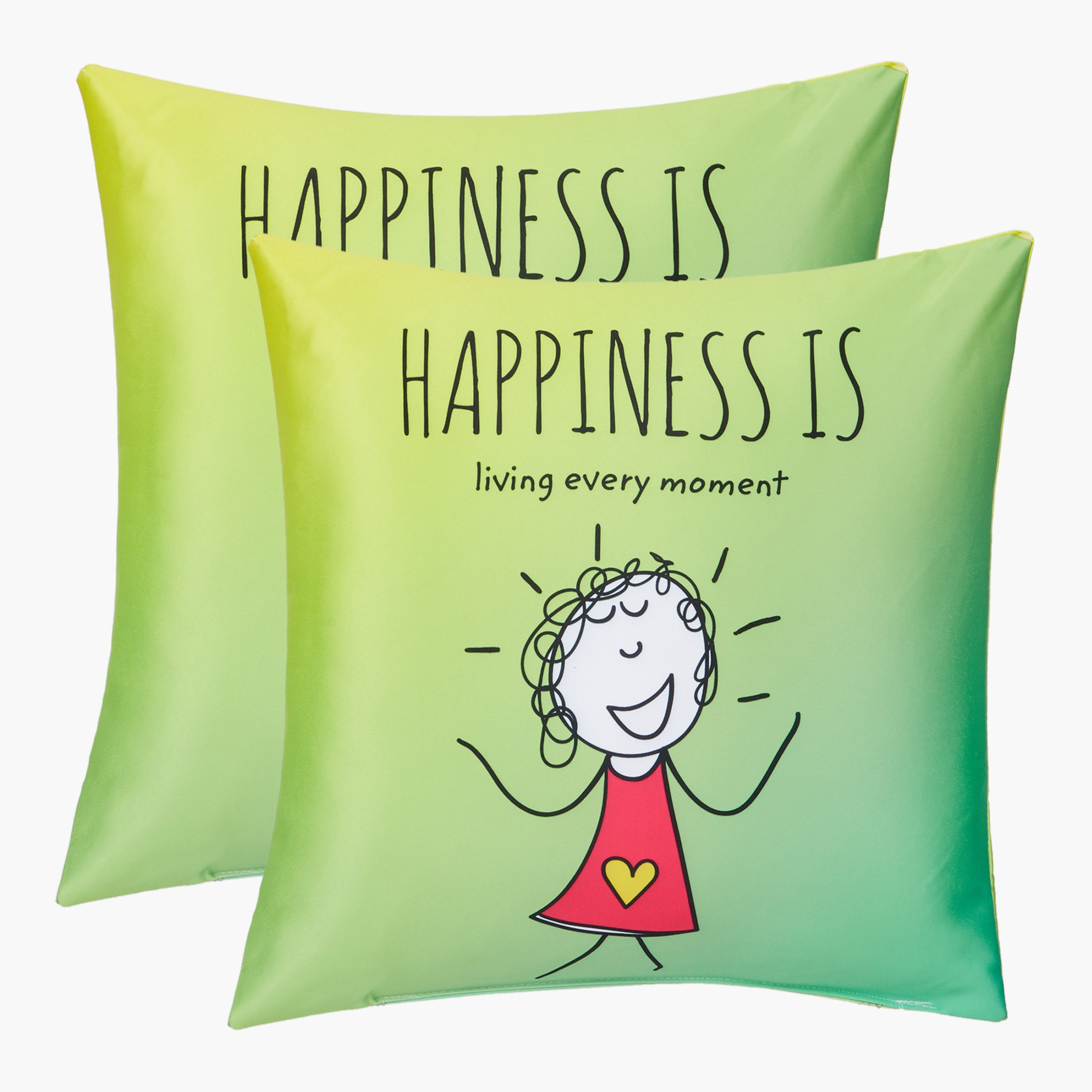 وسادة محشوّة بطبعات من هابينيس - 40x40 سم-hbxlivingroom-furnishings-cushionsandcovers-filledcushions-image-1
