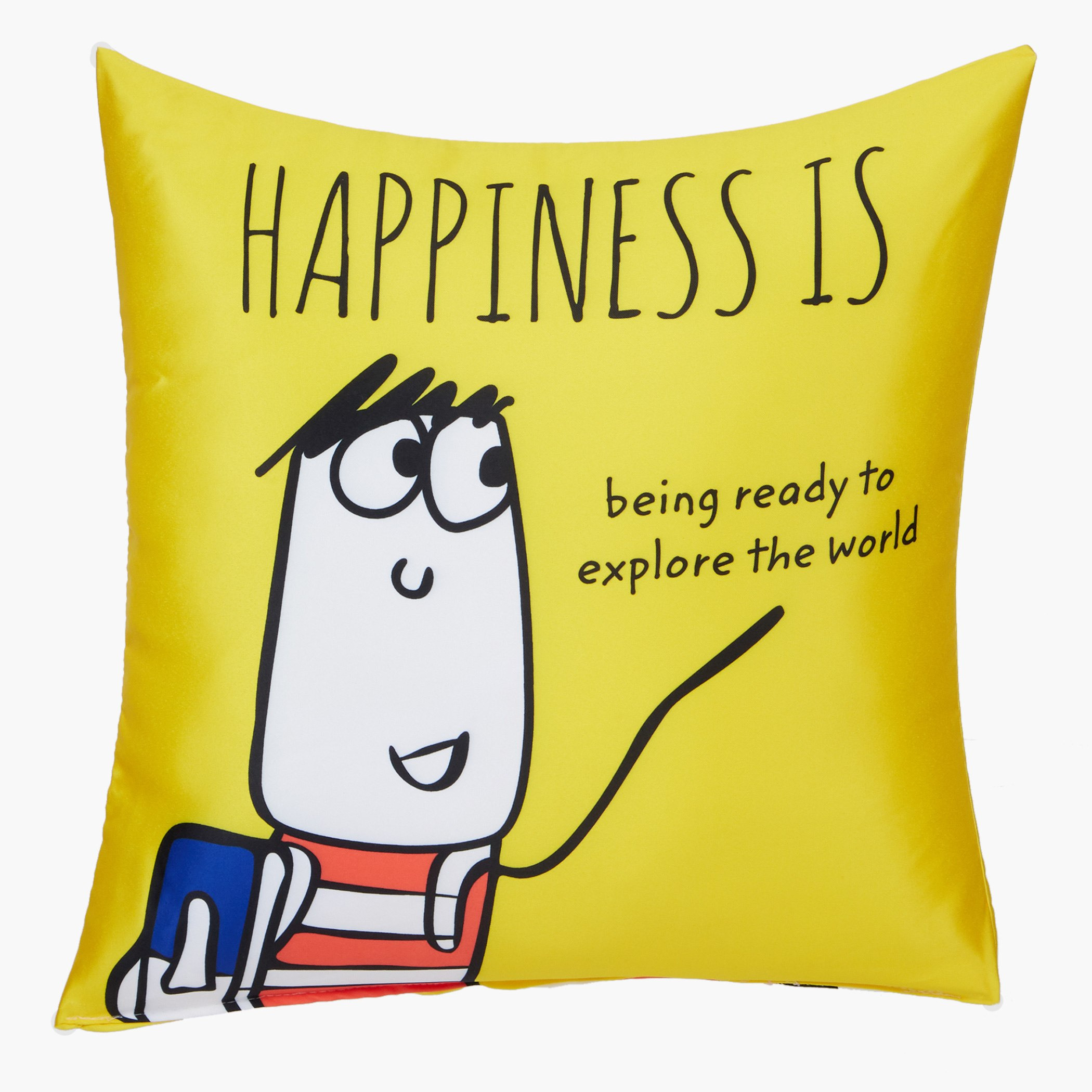 وسادة محشوّة بطبعات من هابينيس إز ترافيلينج - 40x40 سم-hbxlivingroom-furnishings-cushionsandcovers-filledcushions-image-2