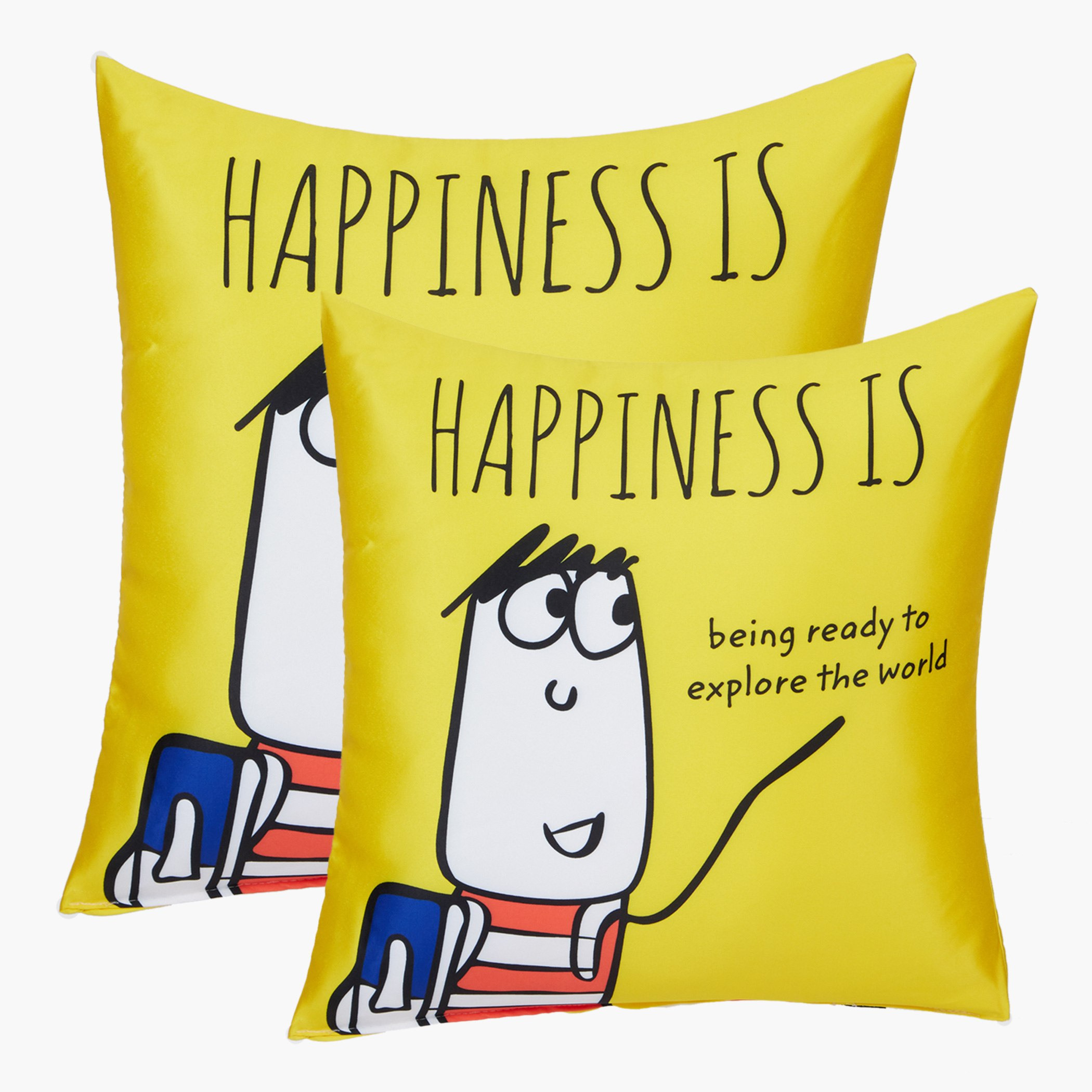 وسادة محشوّة بطبعات من هابينيس إز ترافيلينج - 40x40 سم-hbxlivingroom-furnishings-cushionsandcovers-filledcushions-image-1