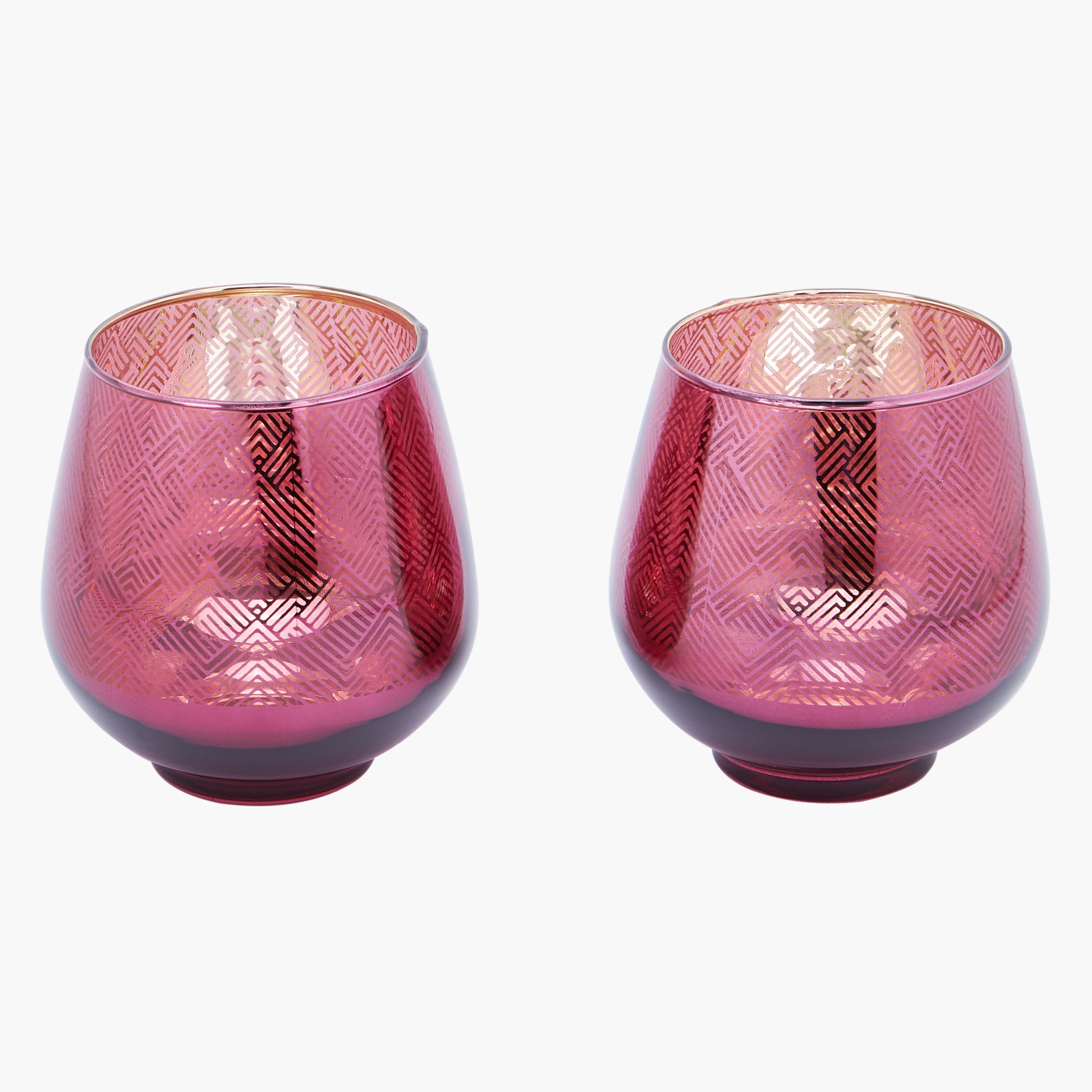 طقم حامل شموع بطبعة أورا من قطعتين-hbxlivingroom-decorandaccessories-candleholders-image-2