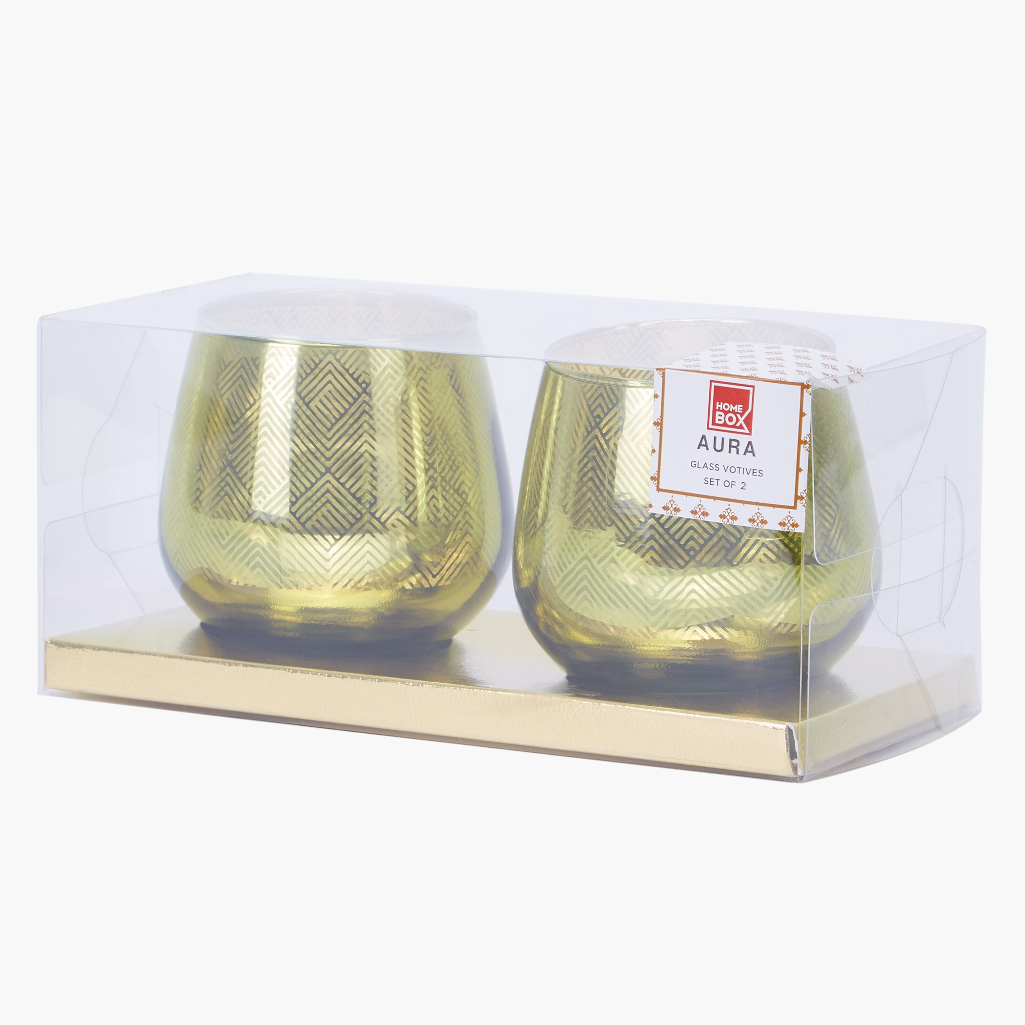 طقم حامل شموع بطبعة أورا من قطعتين-hbxlivingroom-decorandaccessories-candleholders-image-1
