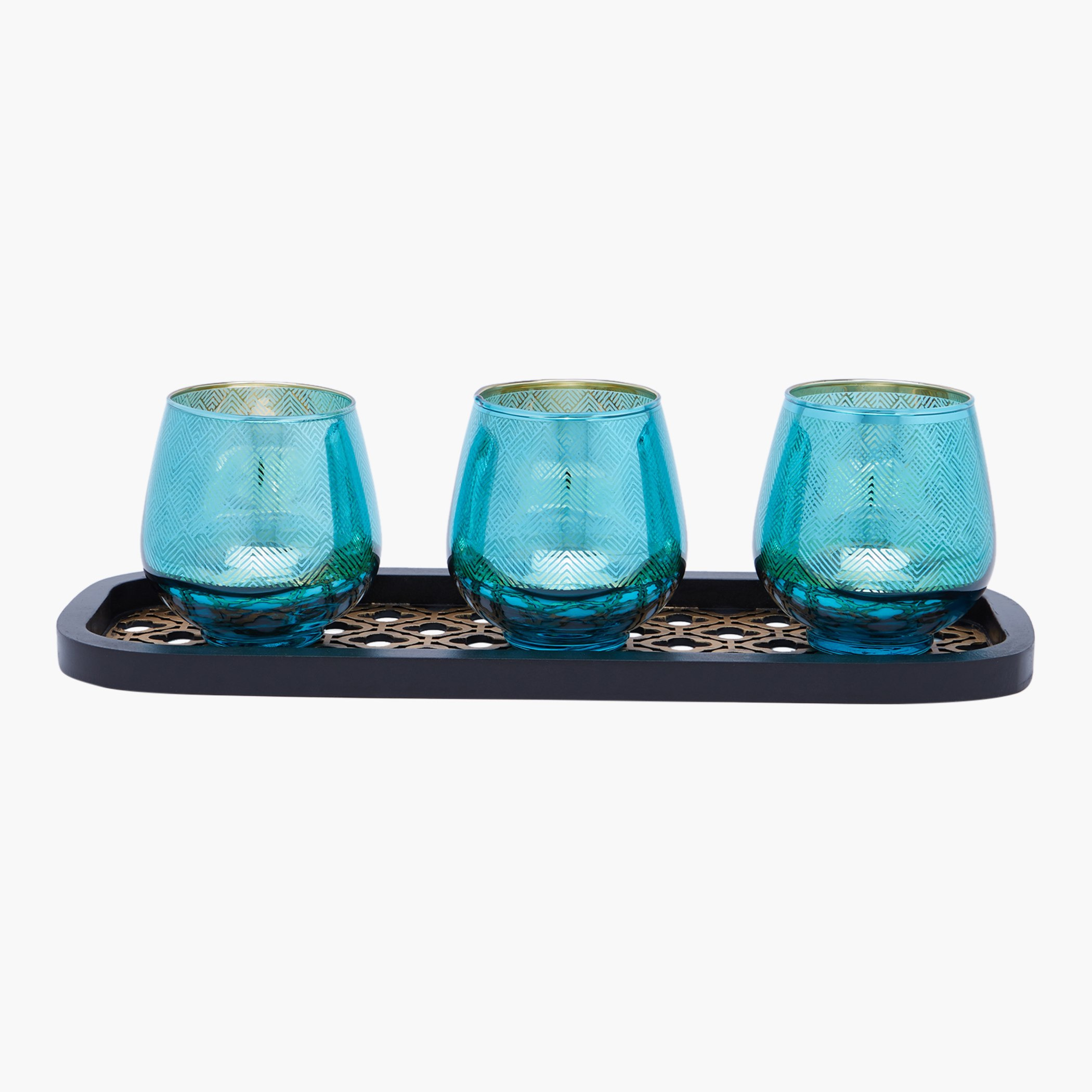 حامل شموع مزيّنة إمبيريال مع طقم صينية-hbxlivingroom-decorandaccessories-candleholders-image-2
