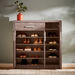 Curvy 20-Pairs Shoe Cabinet 3-Door and with 1-Drawer-Shoe Cabinets & Racks-thumbnailMobile-1
