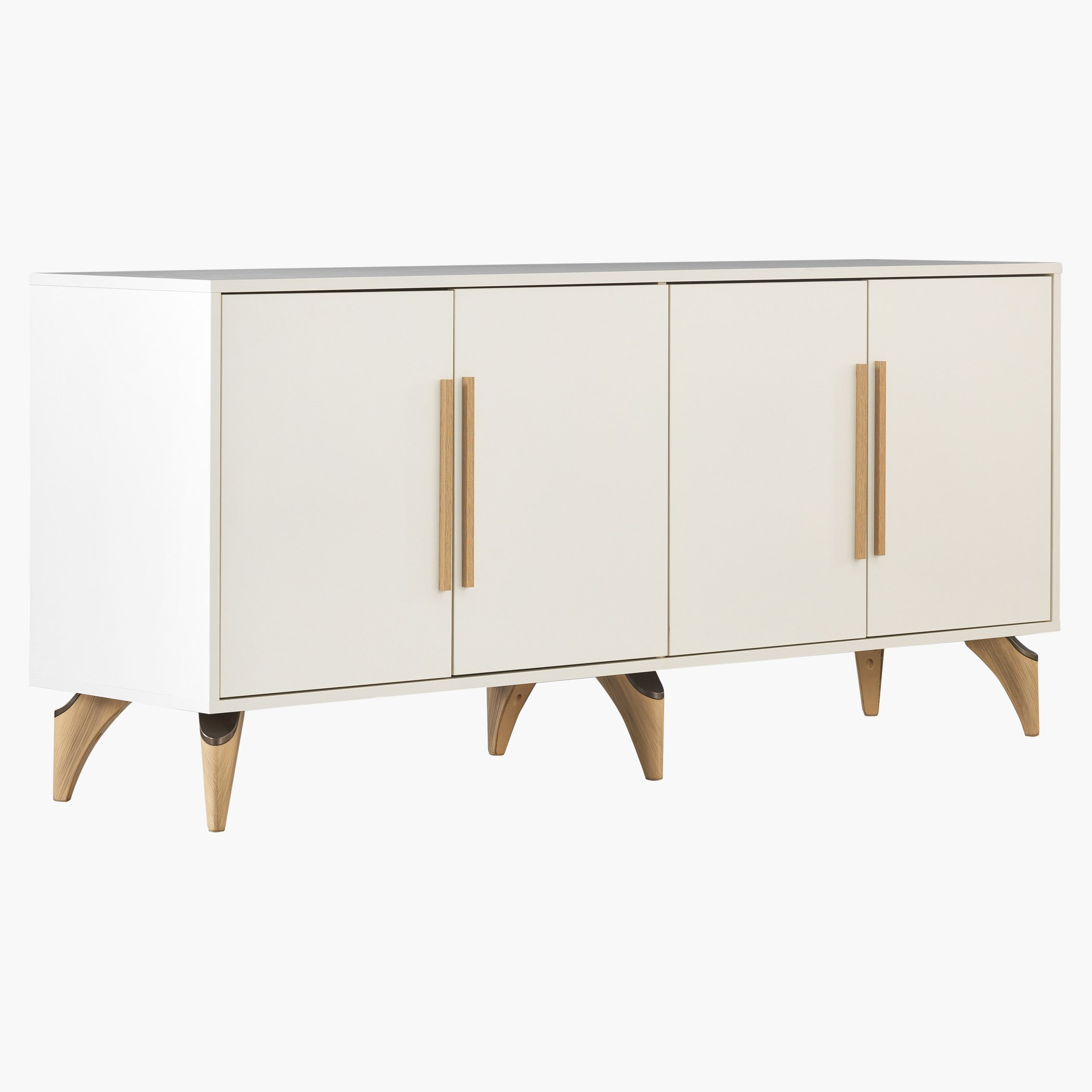 خزانة جانبية 4 أبواب من مون لايت-hbxfurniture-diningroom-buffetsandsideboards-image-1