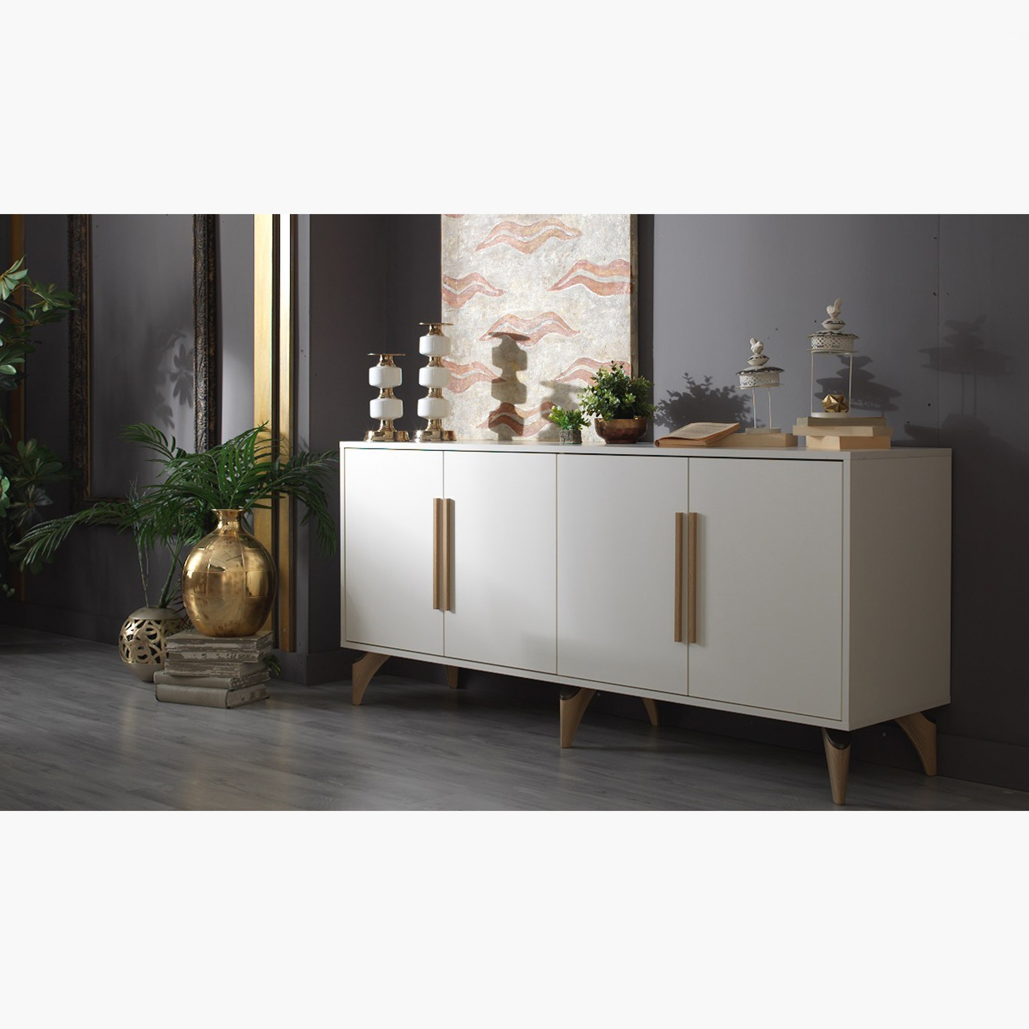 خزانة جانبية 4 أبواب من مون لايت-hbxfurniture-diningroom-buffetsandsideboards-image-9