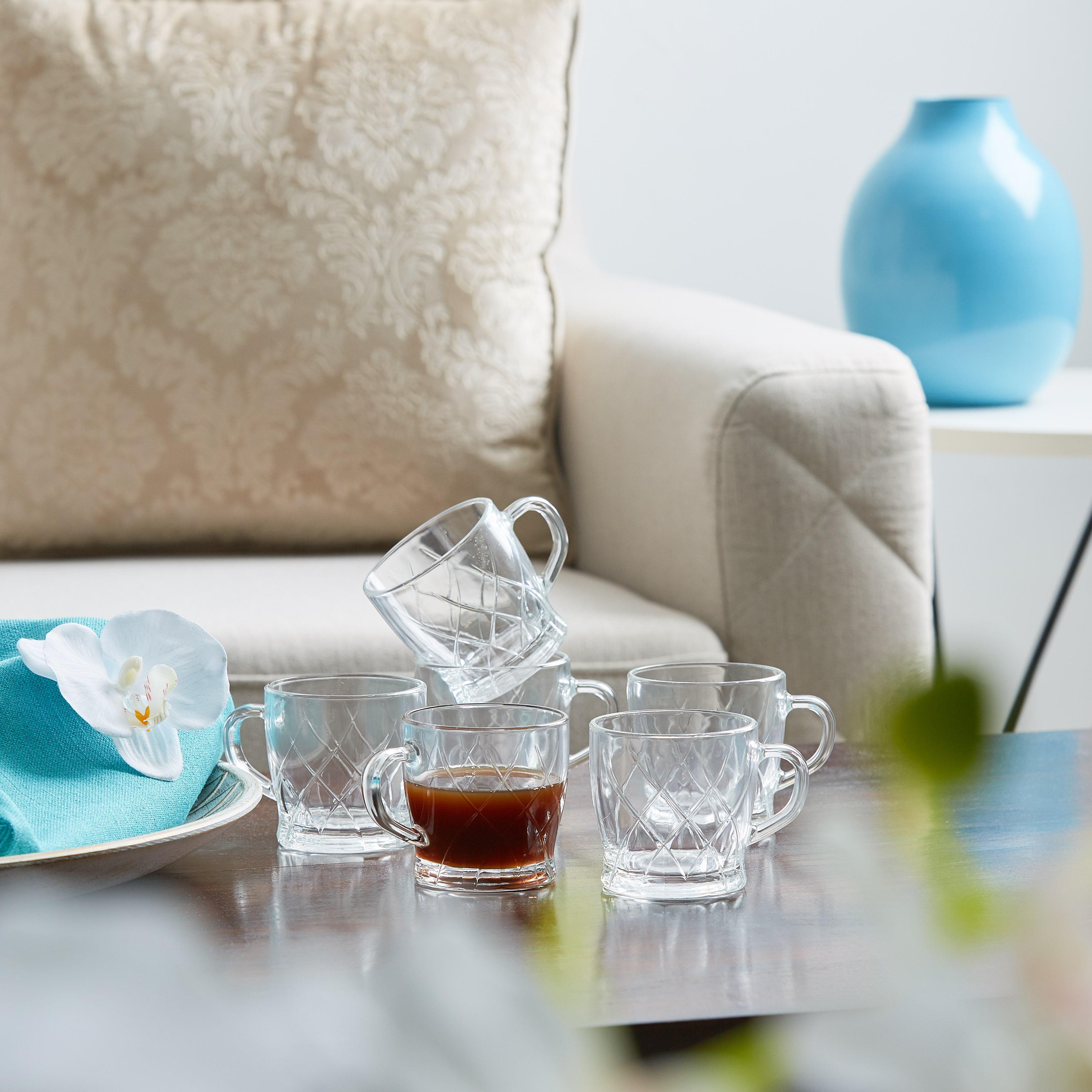 طقم فناجين بارزة الملمس 6 قطع - 200 مل-hbxhomeware-diningandtabletop-coffeeandteasets-image-3