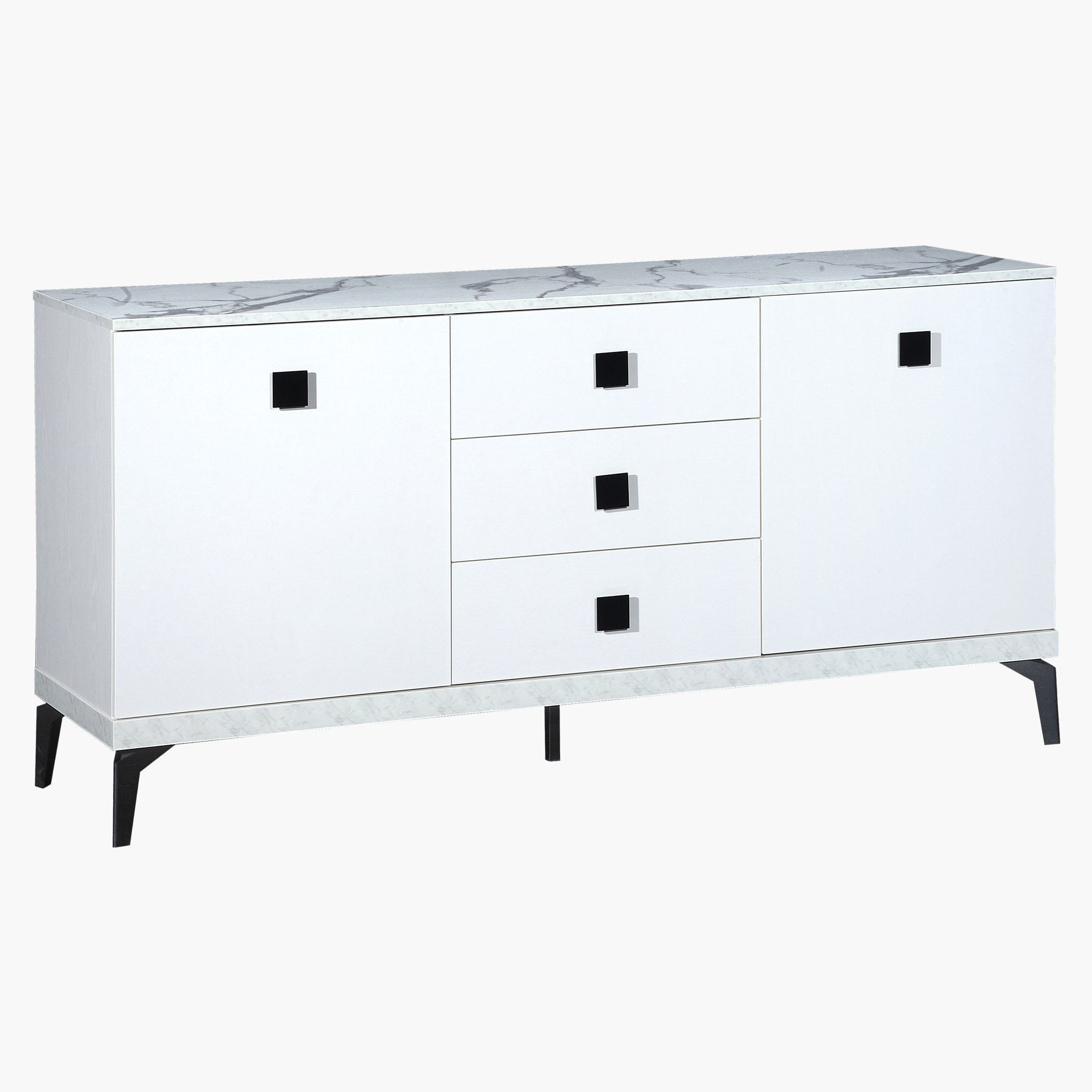 وحدة تخزين جانبية مستطيلة الشكل مع 3 أدراج من ماربيلا.-hbxfurniture-diningroom-buffetsandsideboards-image-1