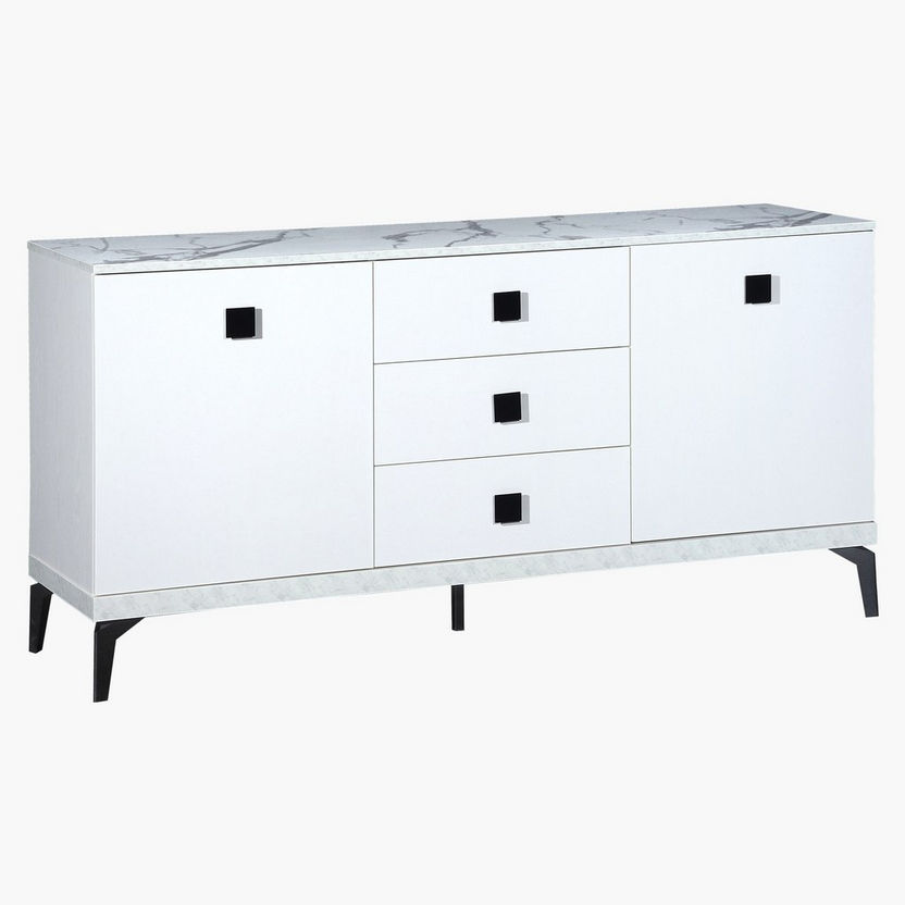 Marbella Rectangular Side Board with 3 Drawers-Buffets and Sideboards-image-0