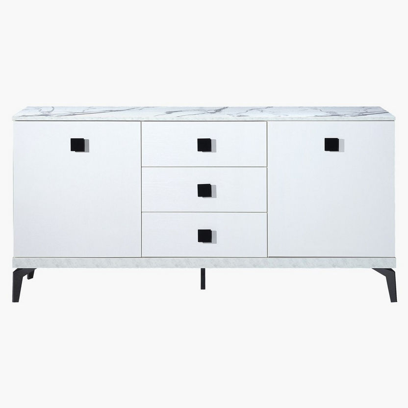 Marbella Rectangular Side Board with 3 Drawers-Buffets and Sideboards-image-1