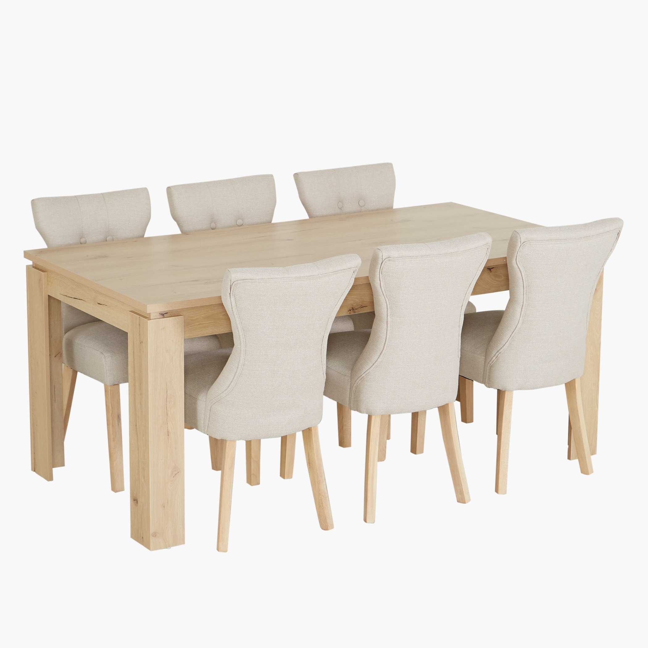 Urban 6-Seater Dining Set-hbxfurniture-diningtablesandsets-diningsets-sixseater-image-1