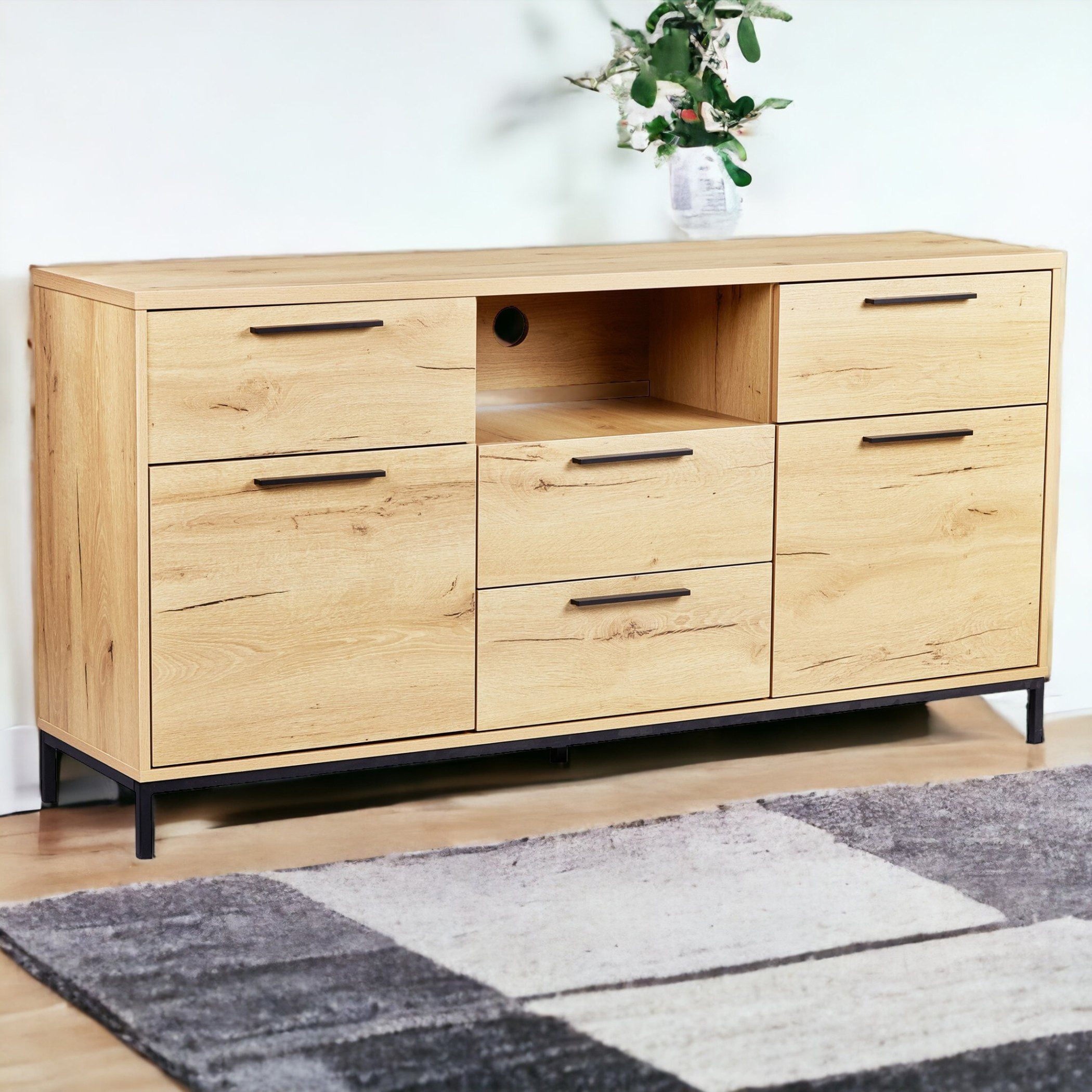 خزانة جانبية بـ 4 أدراج من إيربان-hbxlivingroom-mediaunitsandstorage-tvunits-image-2